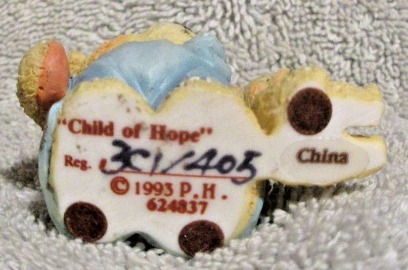 Cherish Teddies – Child of Hope Figurine – 1993 – 624837 EUC Free Shipping