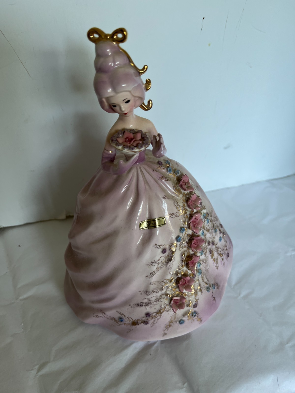 Vtg Josef Originals JEANNE Colonial Days Series Figurine 9.5″ Read Description