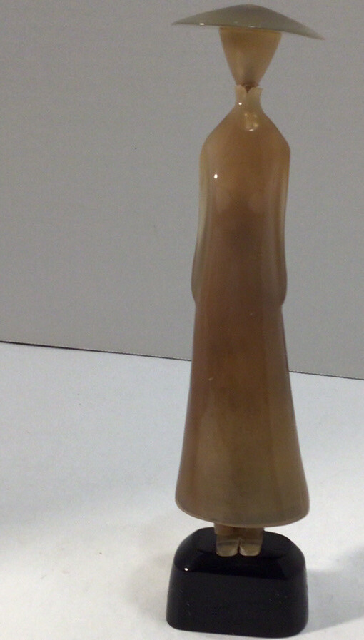 RARE vintage woman figurine. mid- century, about 6.5 inches tall Resin