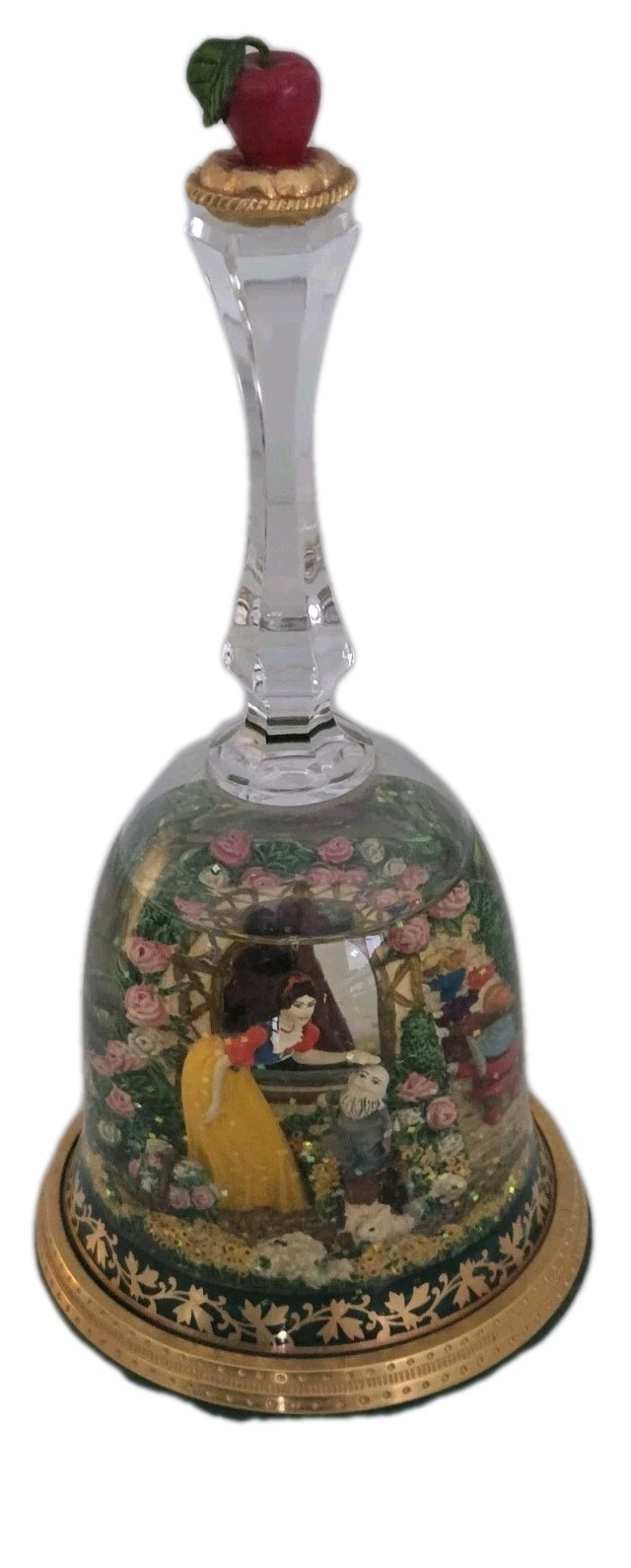 Franklin Mint Snow White Crystal Glitter Snow Globe Jane Lunger 1992