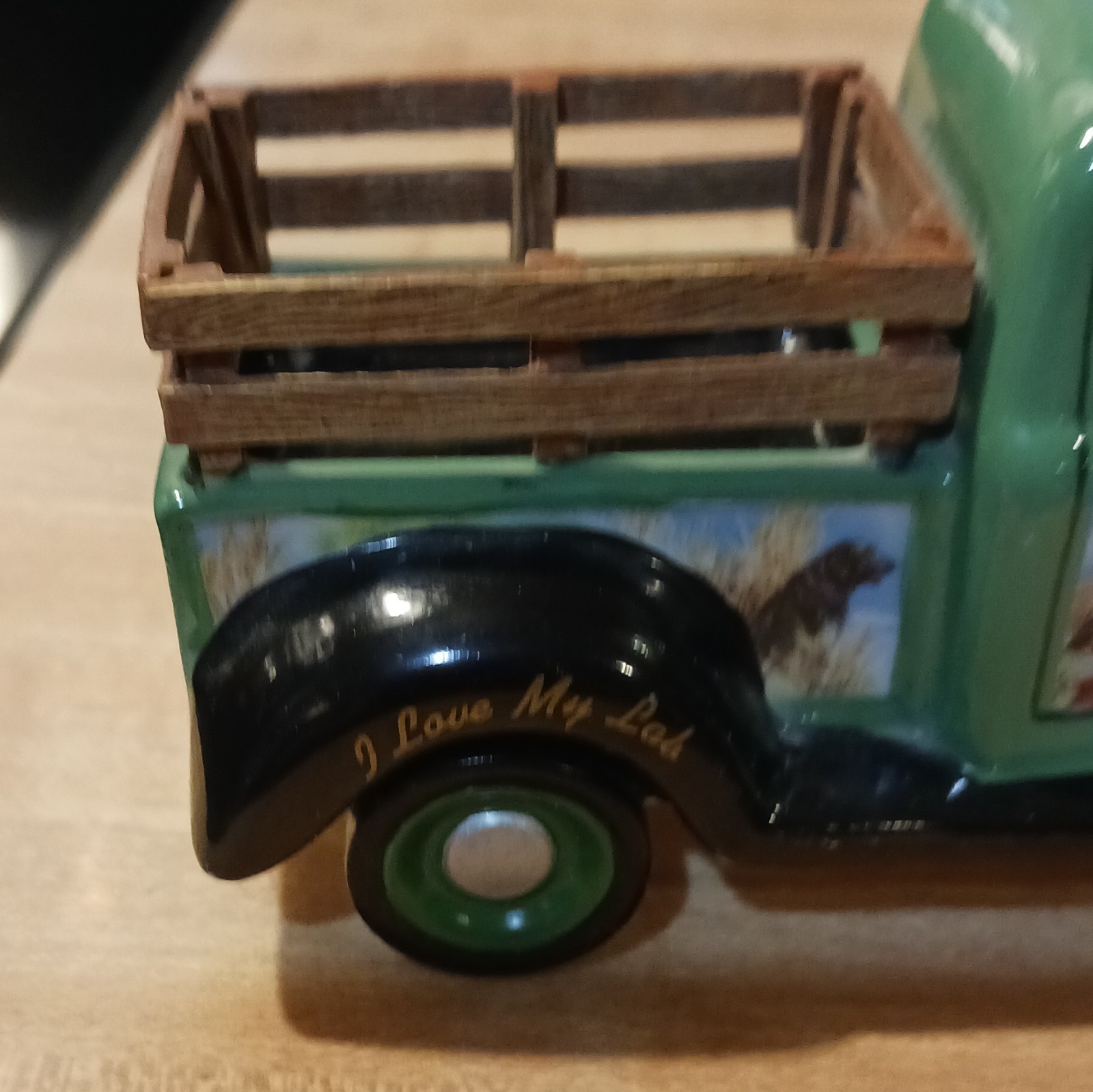 Ardleigh Elliott Millbox Lab Pickup Truck Figurine Green Music 2003 Anzalone