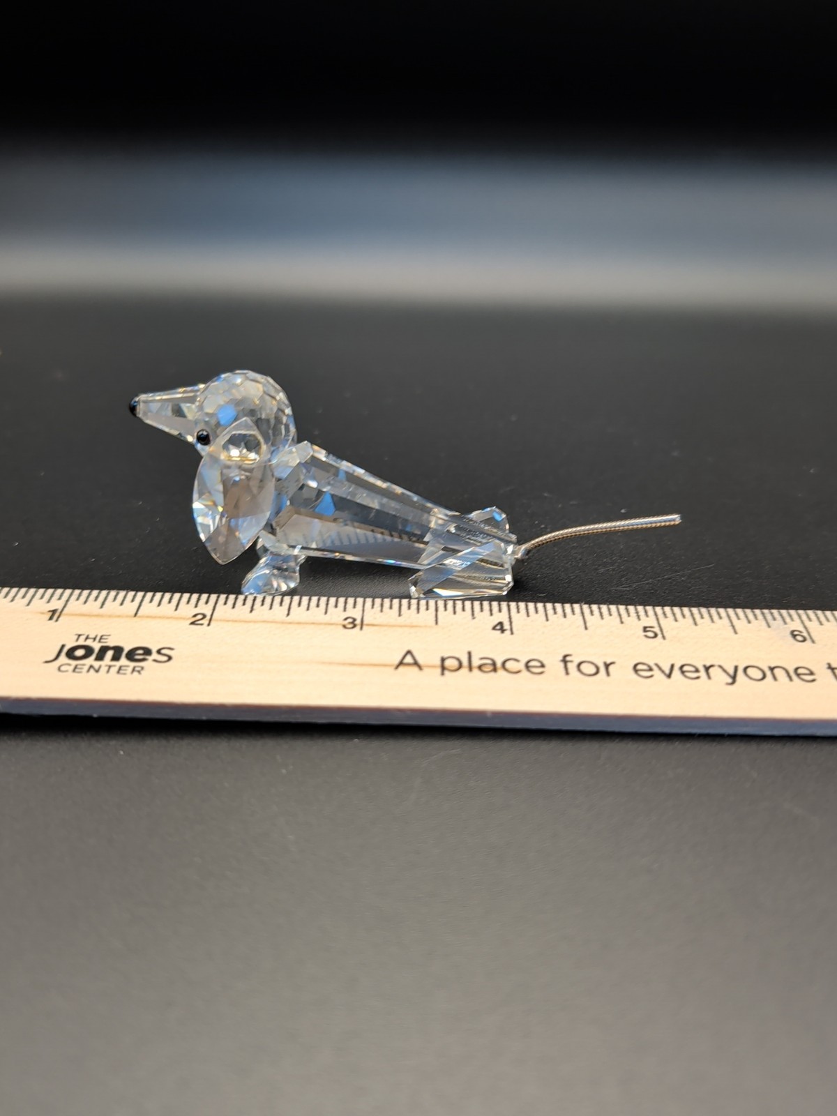 Swarovski Silver Crystal Dachshund Figurine Retired Austria Max Schreck 010003