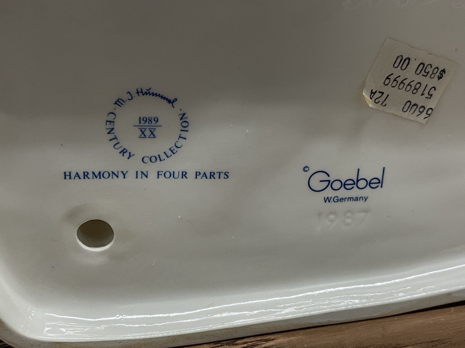 Hummel Goebel HUM 471 Harmony in Four Parts Century Collection TMK-6 1989 10in