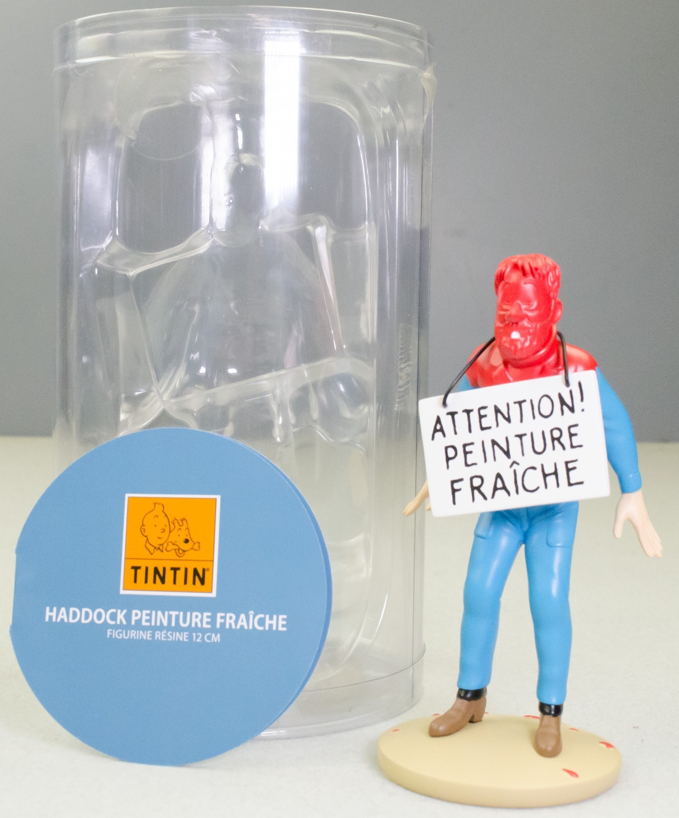 Tintin Figurine Moulinsart 42256 Haddock Fresh Paint Destination Moon 12cm Resin