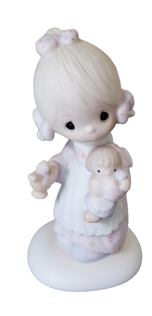 VTG PRECIOUS MOMENTS FIGURINE “JESUS IS THE LIGHT” 1978 ENESCO IMP. NO. E-1373/G