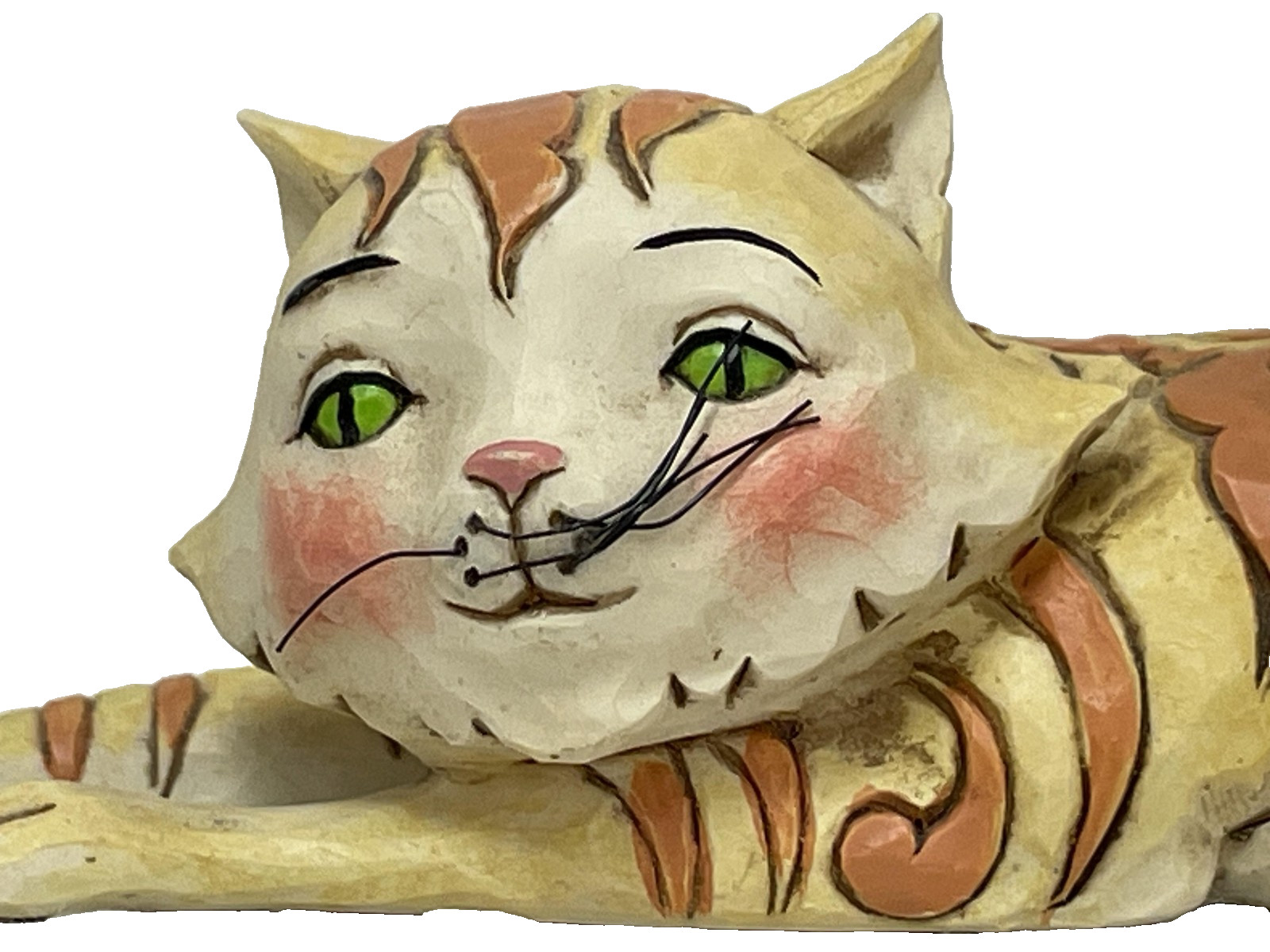 Jim Shore Heartwood Creek Tabitha Stretching Tabby Cat Figurine 4037657 Retired