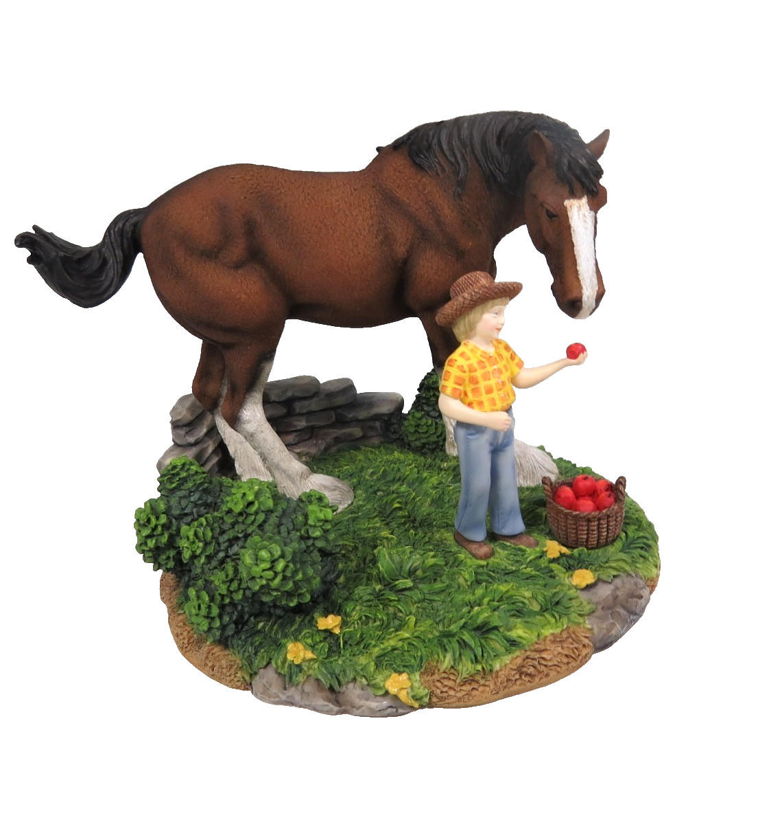 Anheuser-Busch Clydesdale Collection “An Apple For King” figurine horse #6982