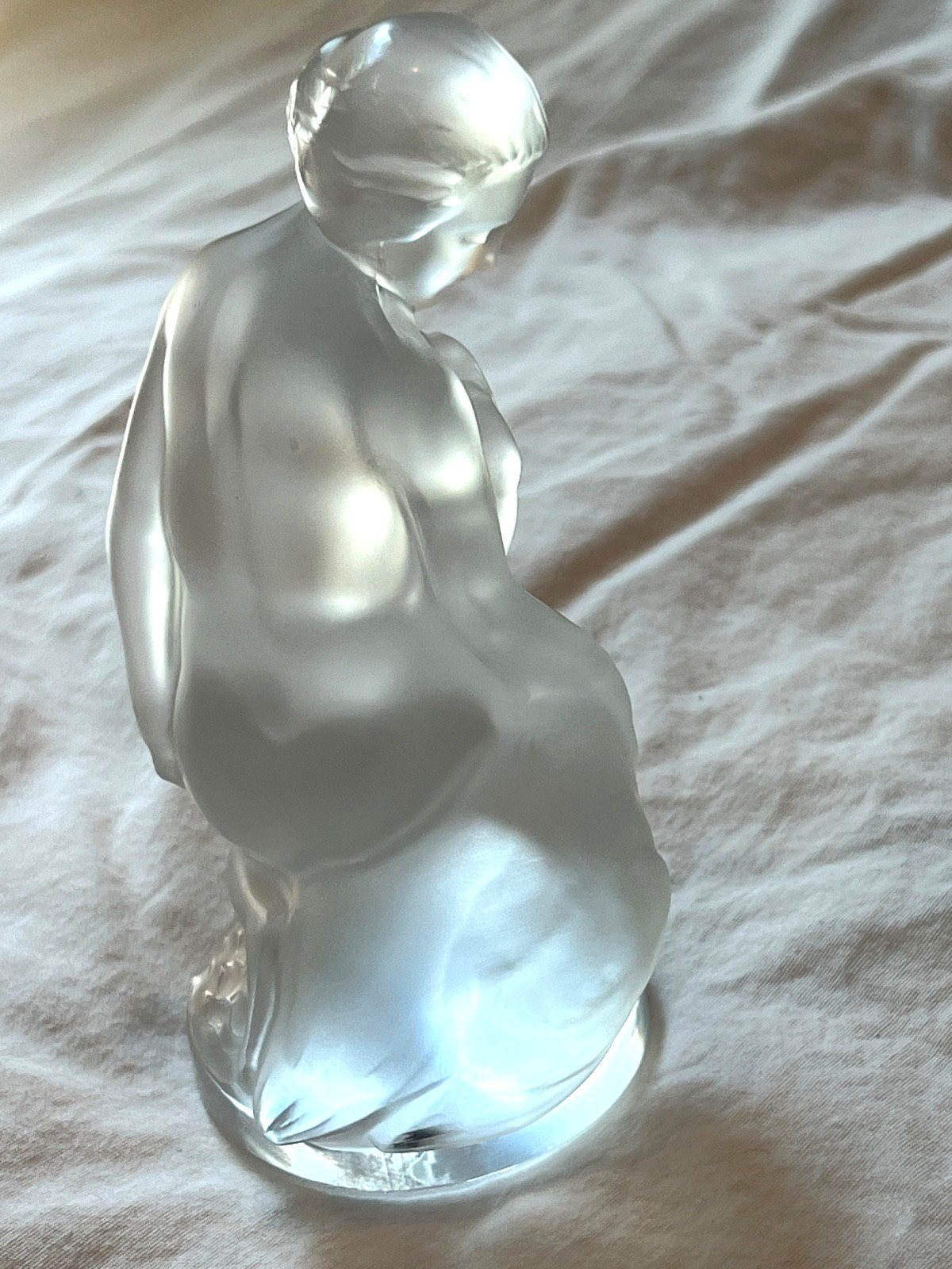 Lalique Crystal Leda and the Swan Figurine – excellent condition