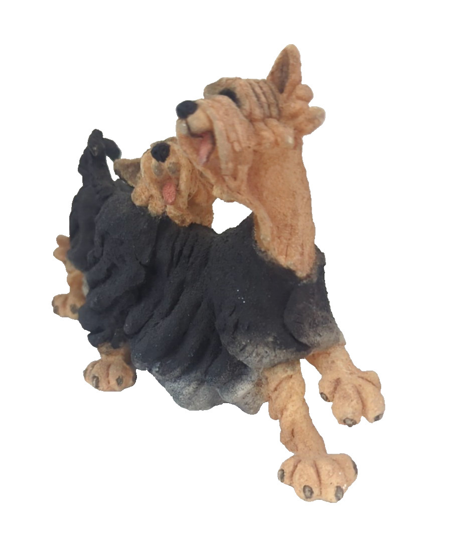 A Breed Apart Yorkie Pair Junior 8″ Figurine Yorkshire Terriers #70102 Two Duo