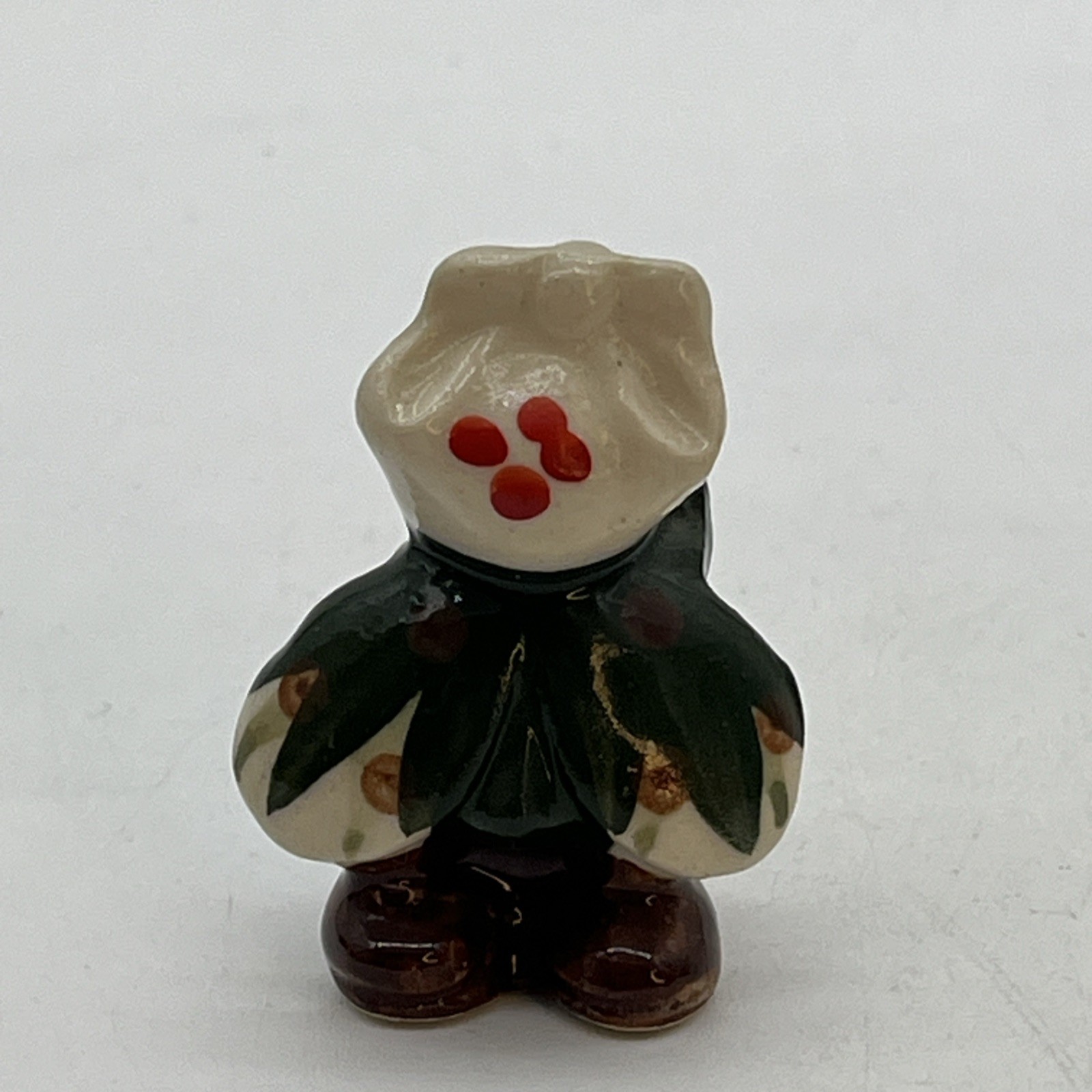 Vintage Anthropomorphic Cricket Figurines Fiddle & Top Hat Polka Dot Head Scarf