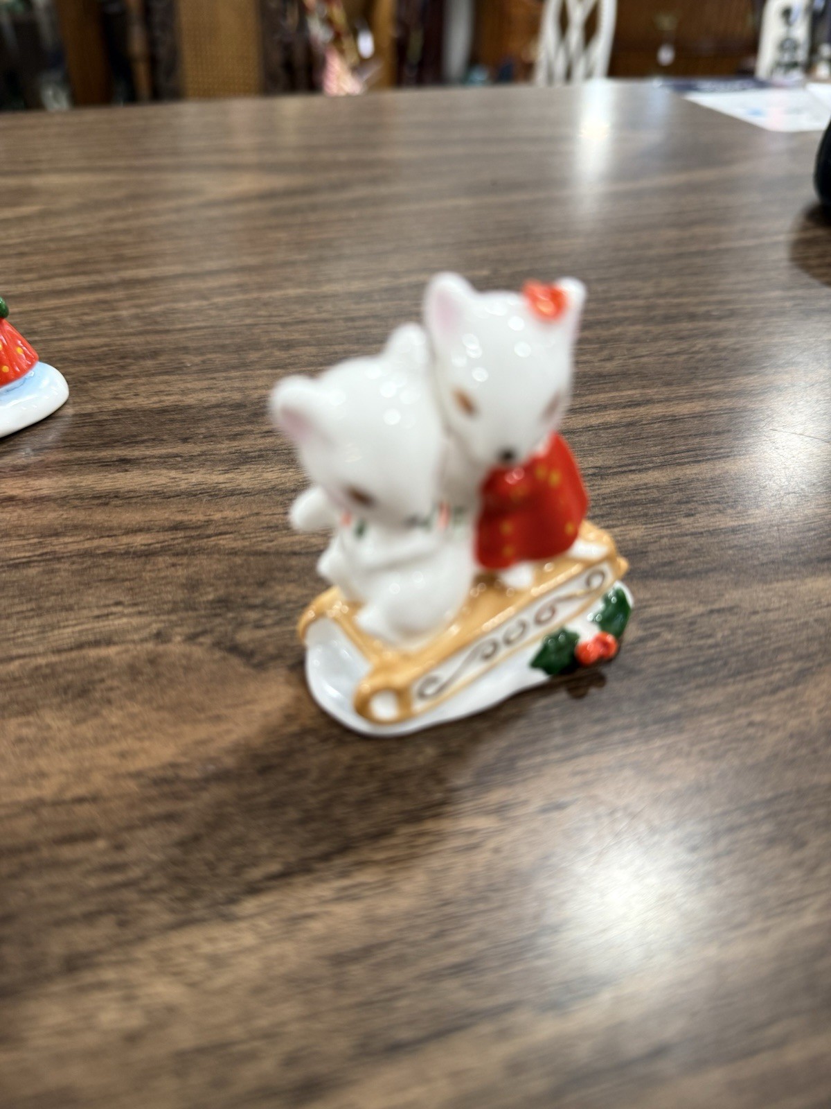 Vtg Set Of 3 Enesco Maruri Masterpiece Mice Figurines 1977 Bone China Winter