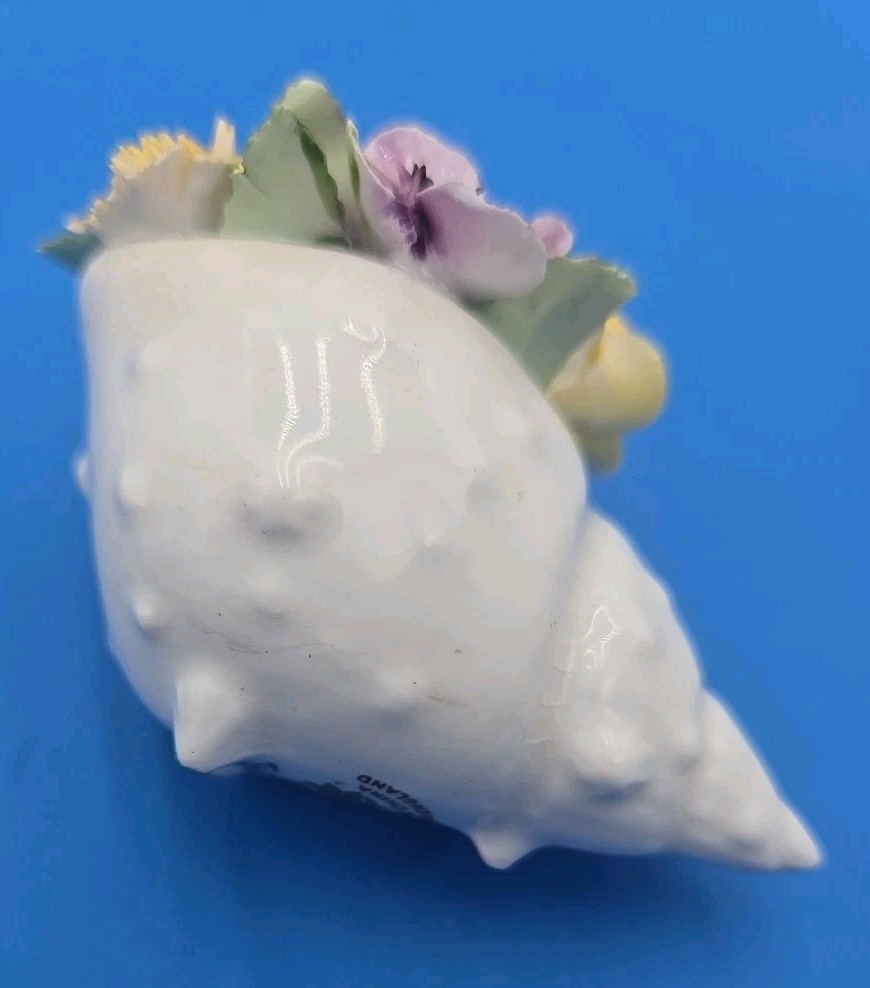 Royal Adderley Floral Flower Arrangement England Seashell Shell 2.5″ X 3.5″