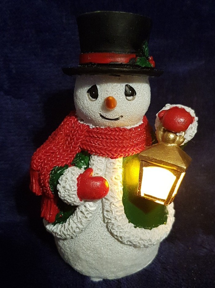 Precious Moments Light Up And Musical Snowman Working W/Box 2024