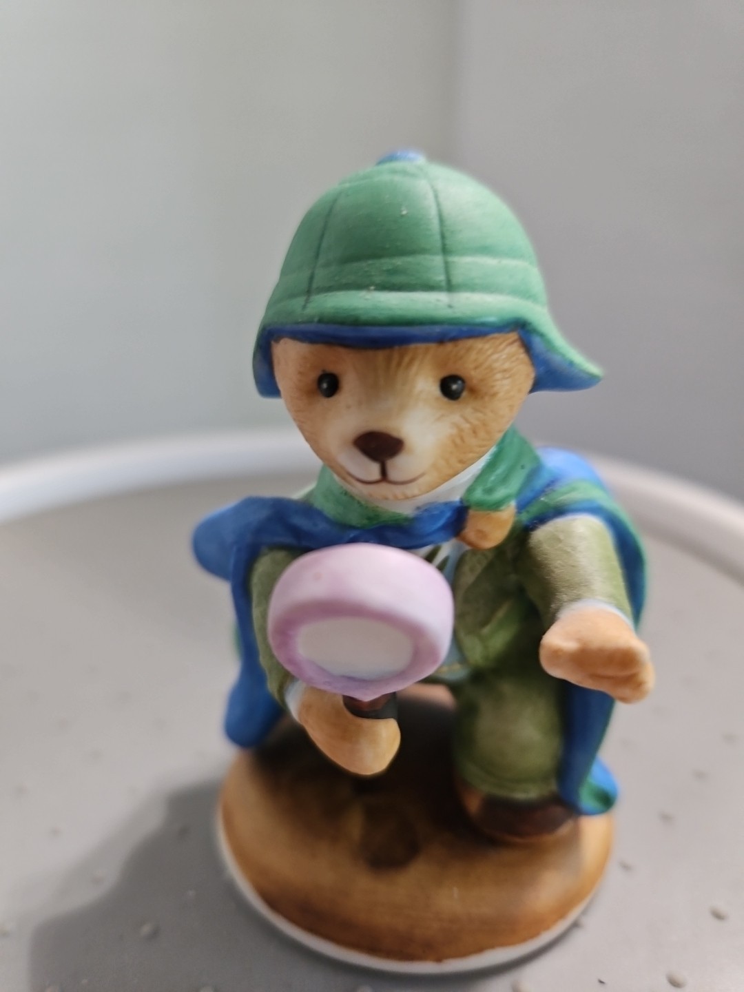 Mr Loosely Hotel Teddington Bear Figurine By Franklin Mint, Fine Porcelain