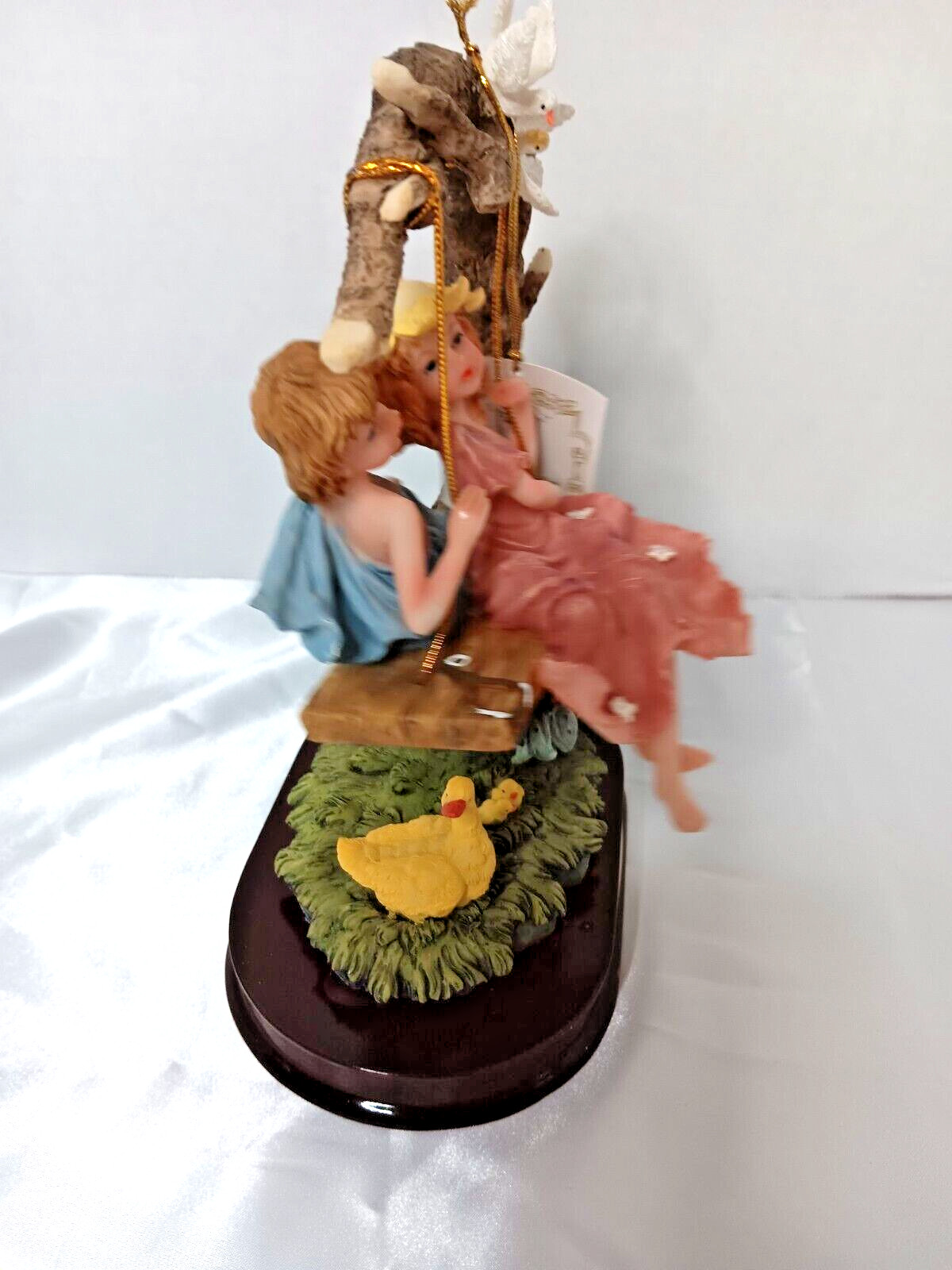 Giovanni Collection Boy & Girl on a Tree Swing Figurine