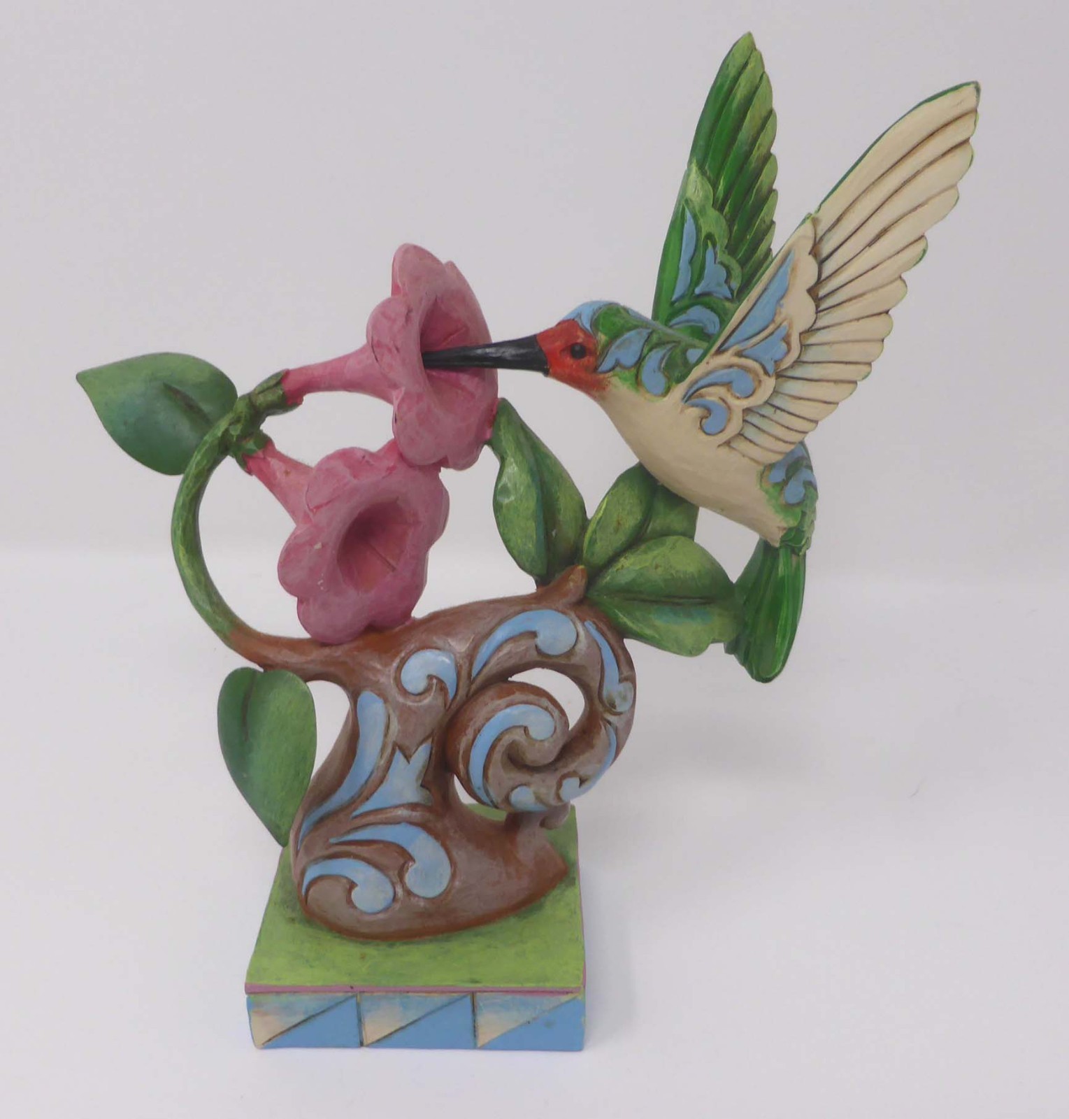 Jim Shore Heartwood Creek Hummingbird Flower Figurine “Float Free of Time” 2012