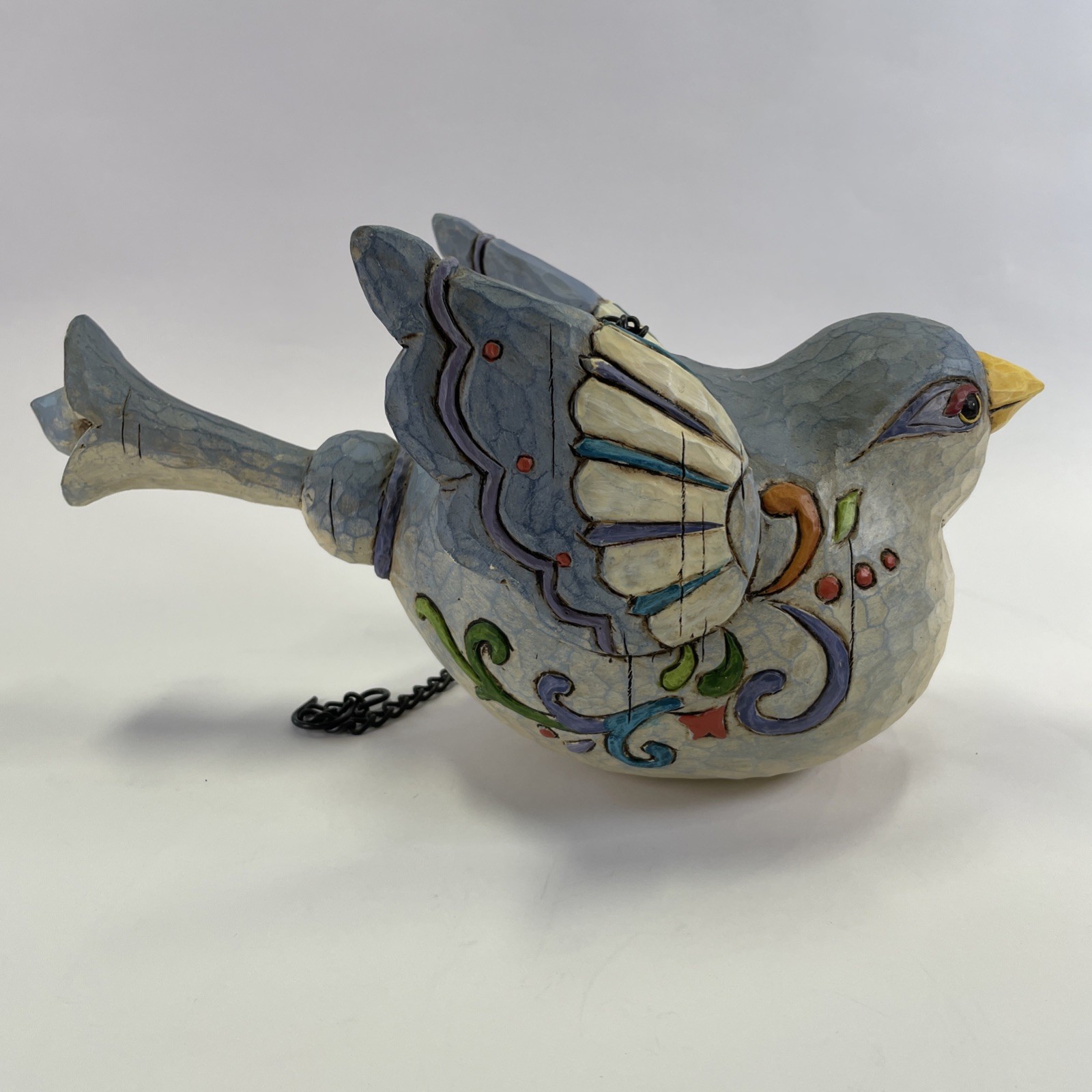 Jim Shore 2005 Heartwood Creek Hanging Blue Bird Birdhouse 4005276