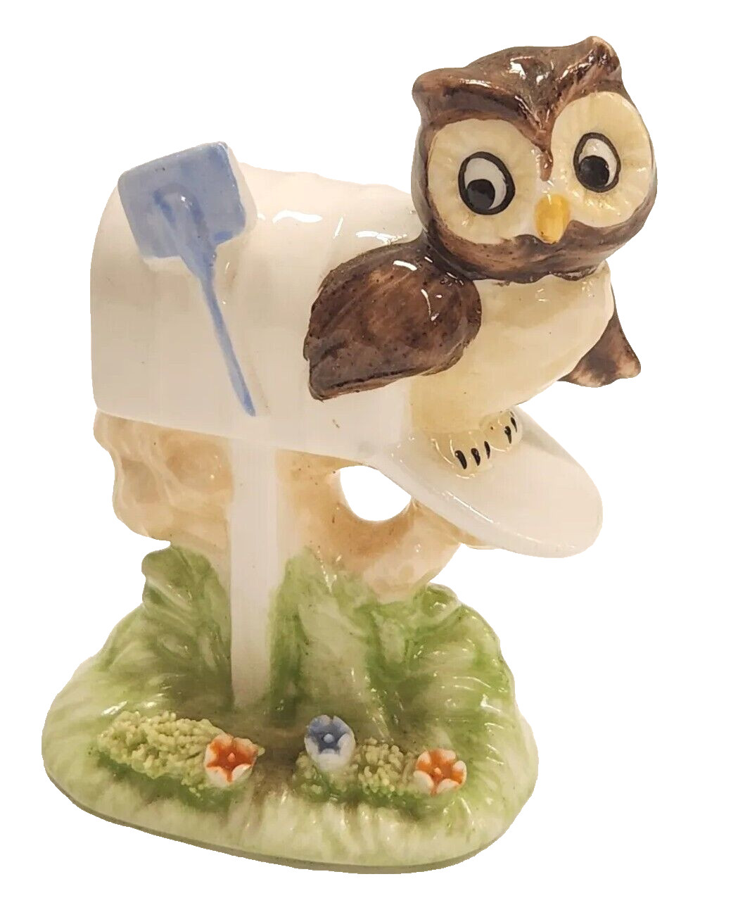1976 MARURI MASTERPIECE Enesco OWL in Postal MAILBOX Special Delivery