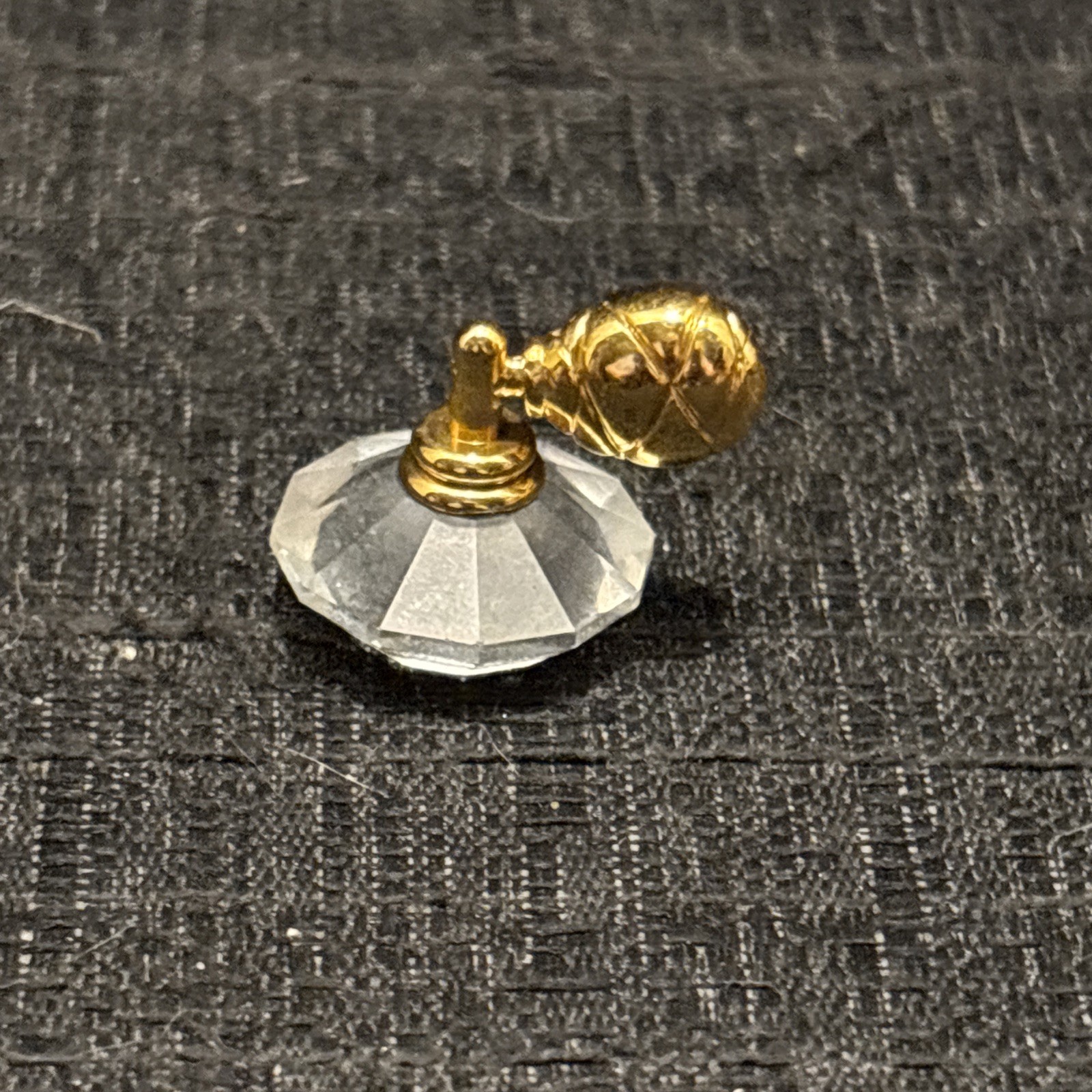 Swarovski Crystal Memories, Gold Plated Miniature Perfume Atomizer Figurine Vtg