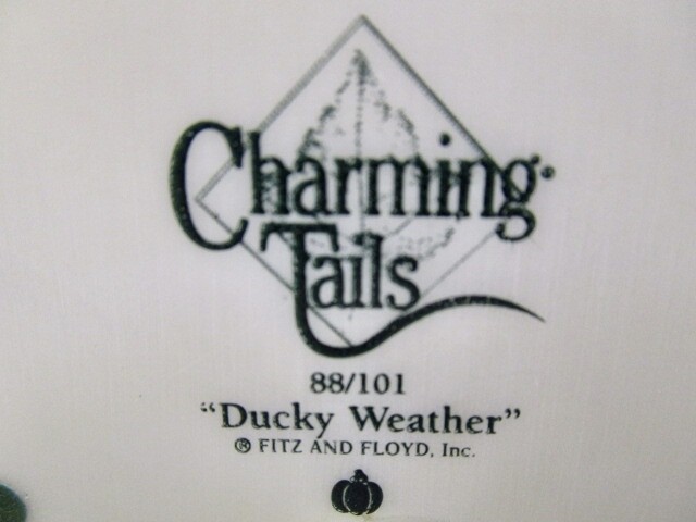 Charming Tails ” Ducky Weather ” With Box