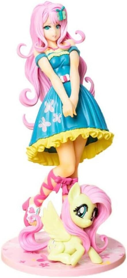 Little Pony Bishoujo Fluttershy PVC Action Figure Anime Figure Gift New No Box