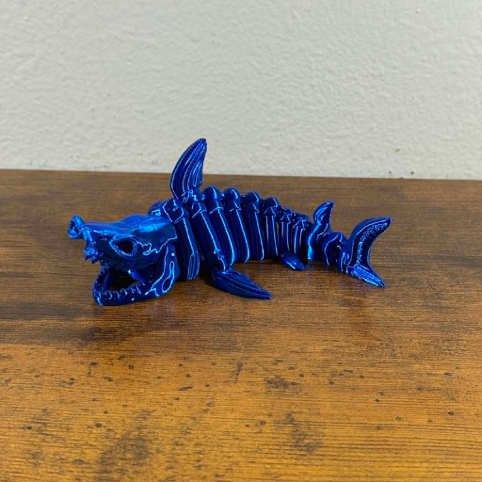3D Printed Flexi Articulated Skeleton Shark Fidget