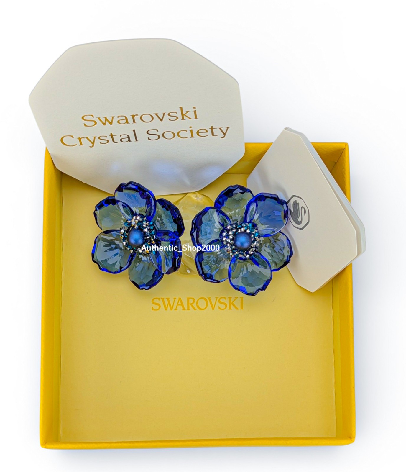 NEW 100% SWAROVSKI Blue Idyllia SCS Anemone Coronaria Flower Decor 5717850