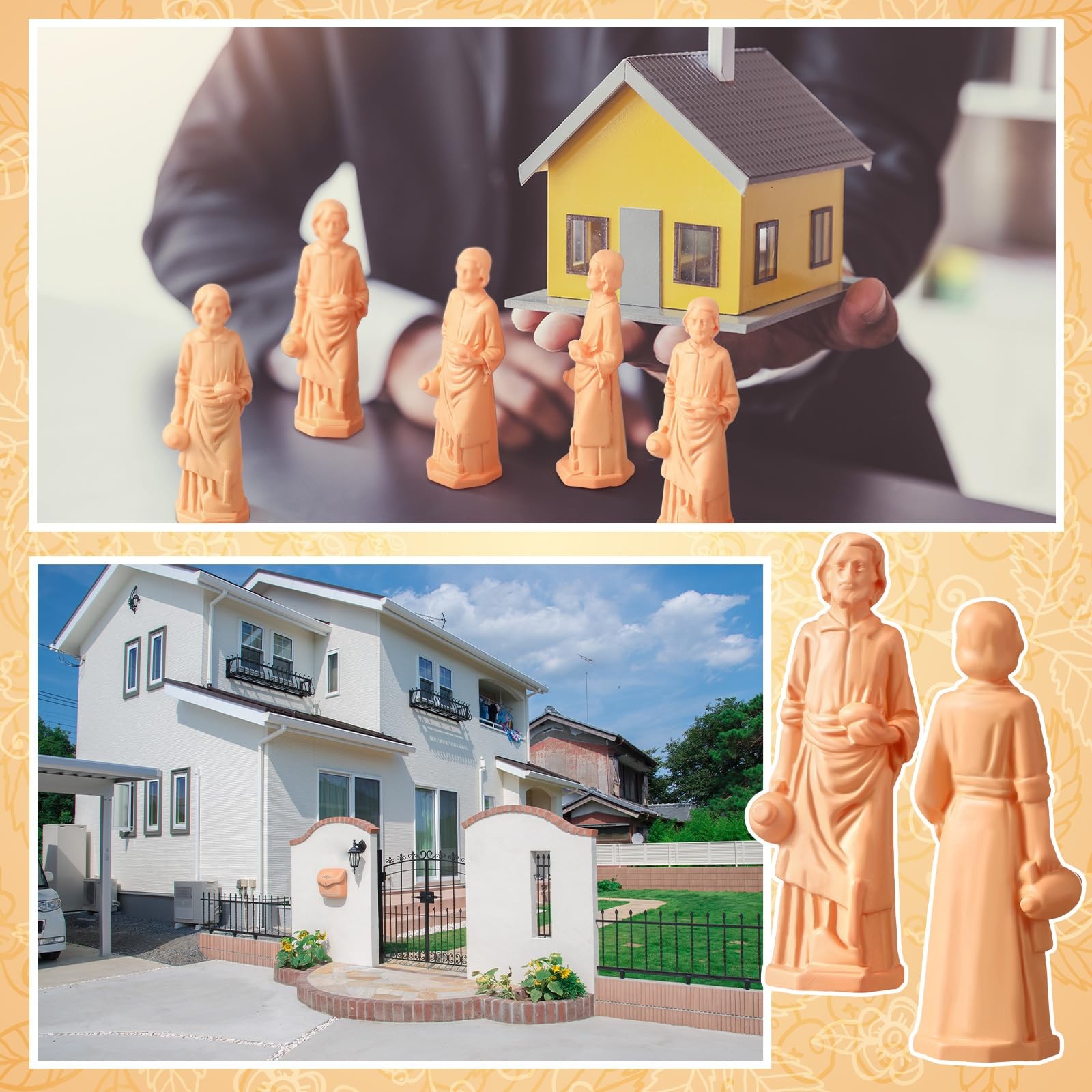 Wesiti 100 Pcs Mini Resin St Joseph Statue for Selling House St Joseph Statue…
