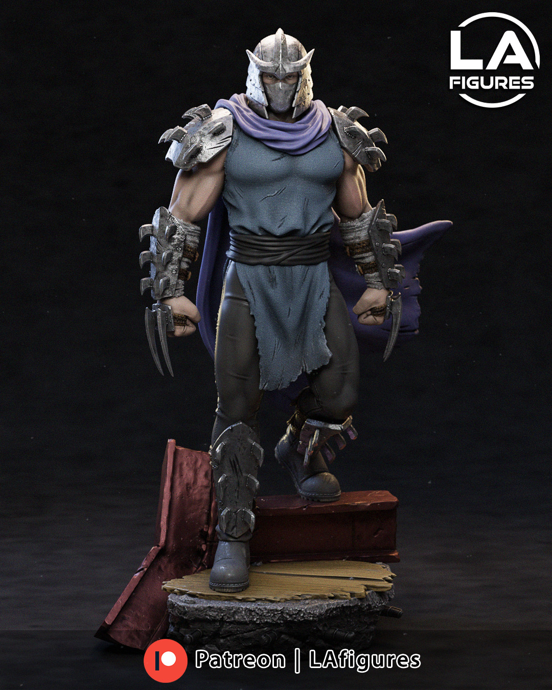 Shredder – TMNT 1/10 Scale Statue 3D Print Model Kit Unpainted