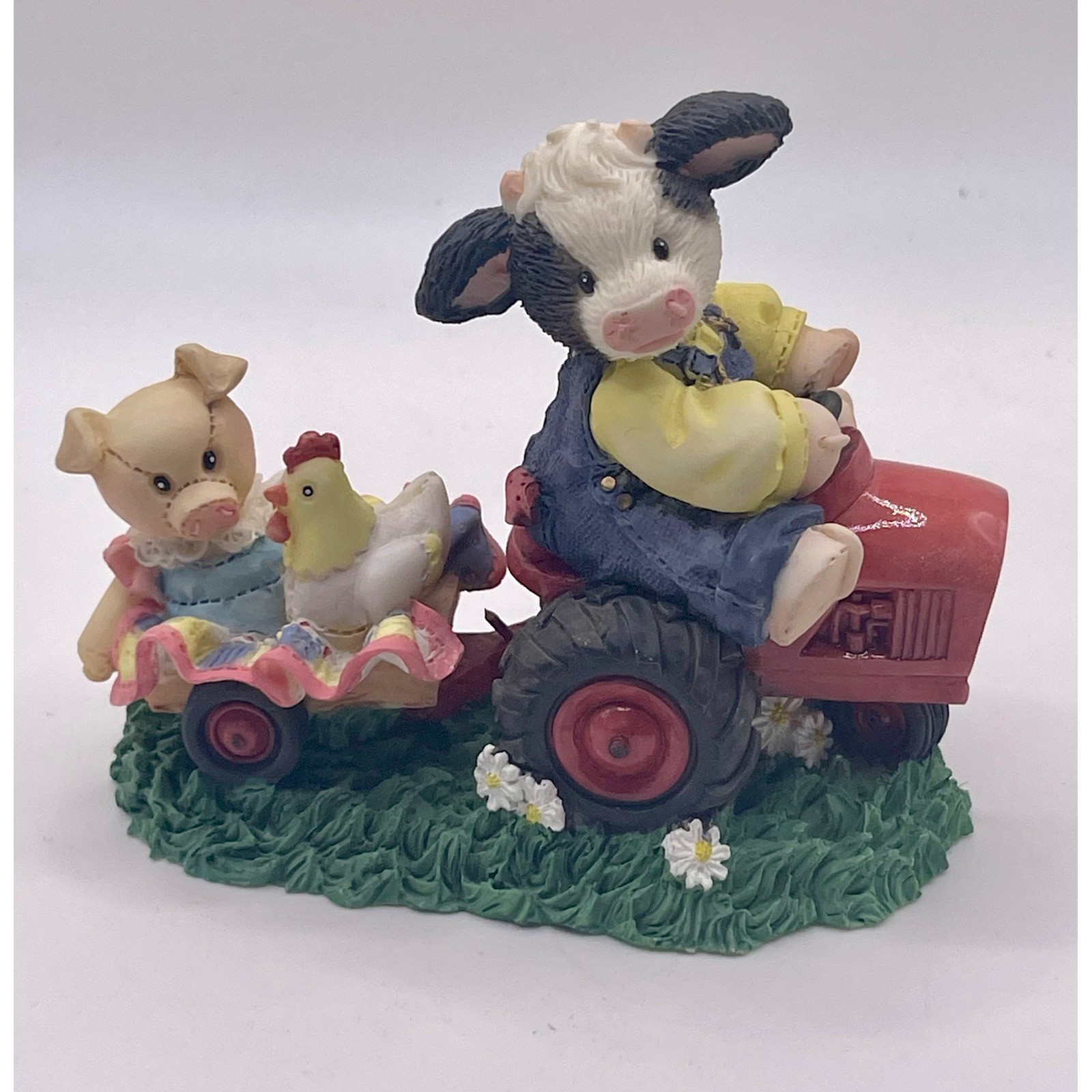 Mary’s Moo Moos “Friends Will Never Steer You Wrong” Cow Tractor Figurine 319376