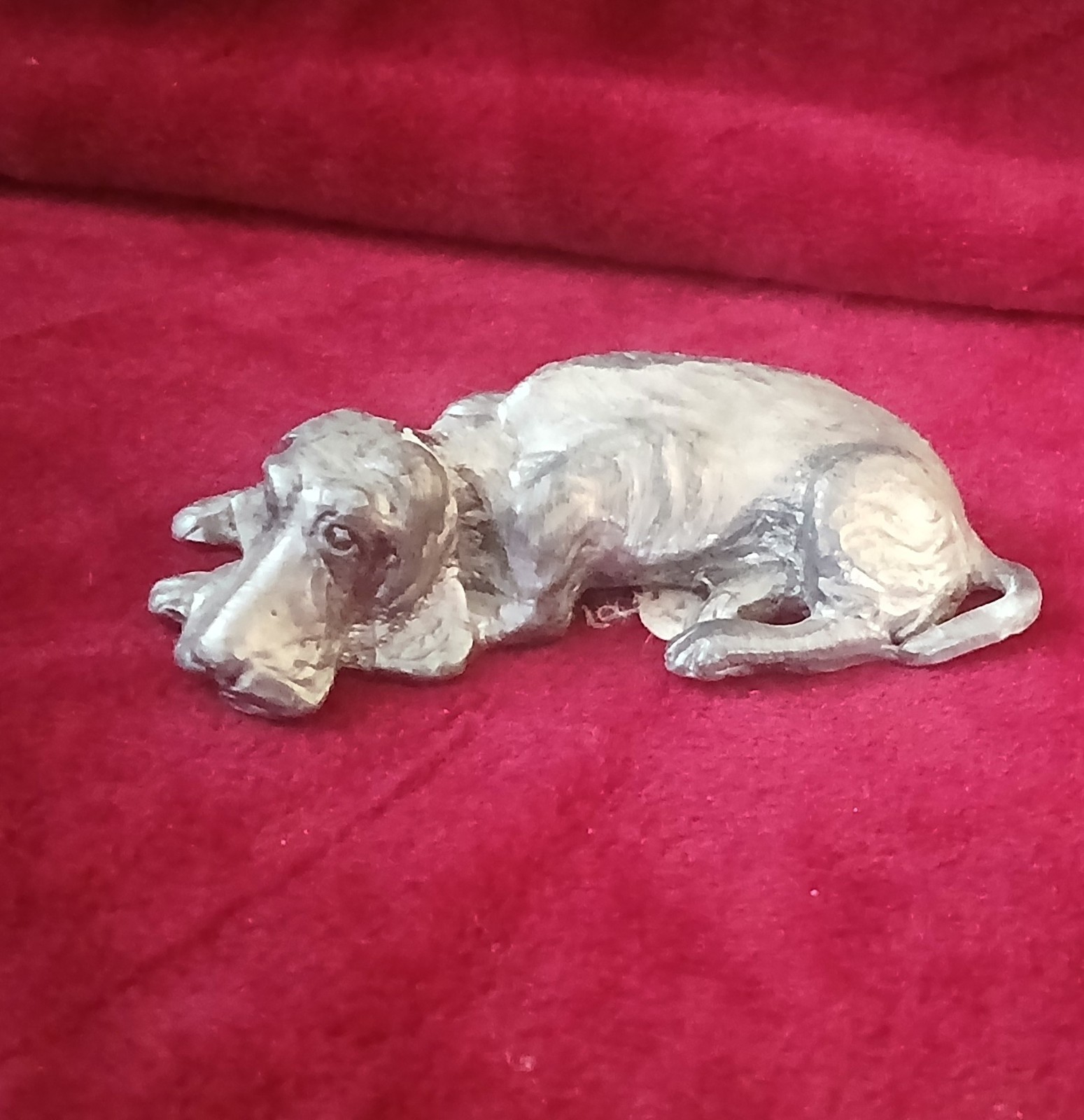 Vintage Michael Ricker Bloodhound Pewter Figurine
