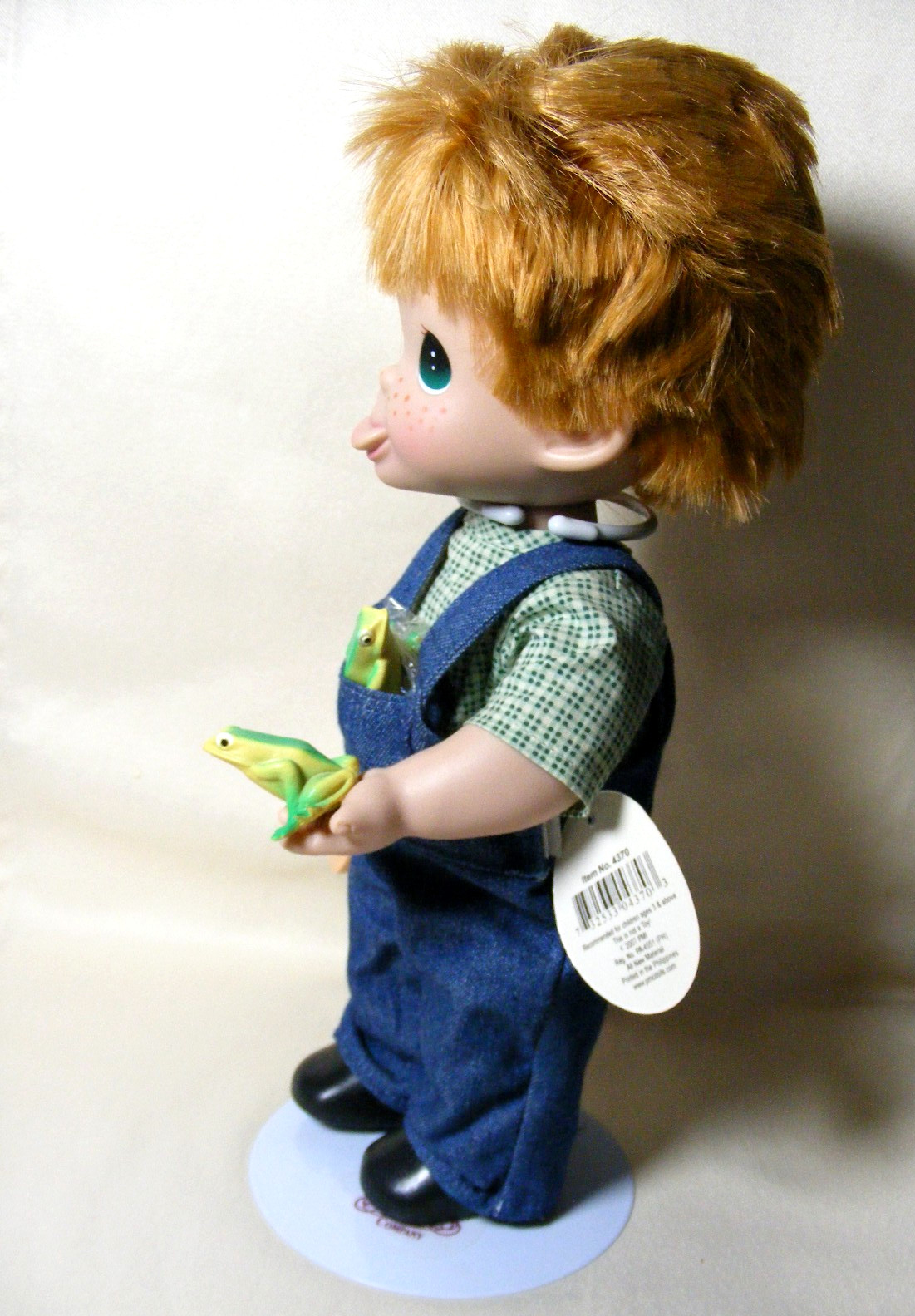 Precious Moments 12 Inch Doll With PM Stand 4370 BOYS WILL BE BOYS