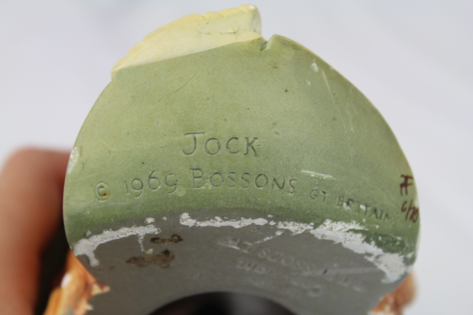 Vintage Bossons Head Jock Scotsman Chalkware Bar Wall Hanging Man Cave 1969 1960
