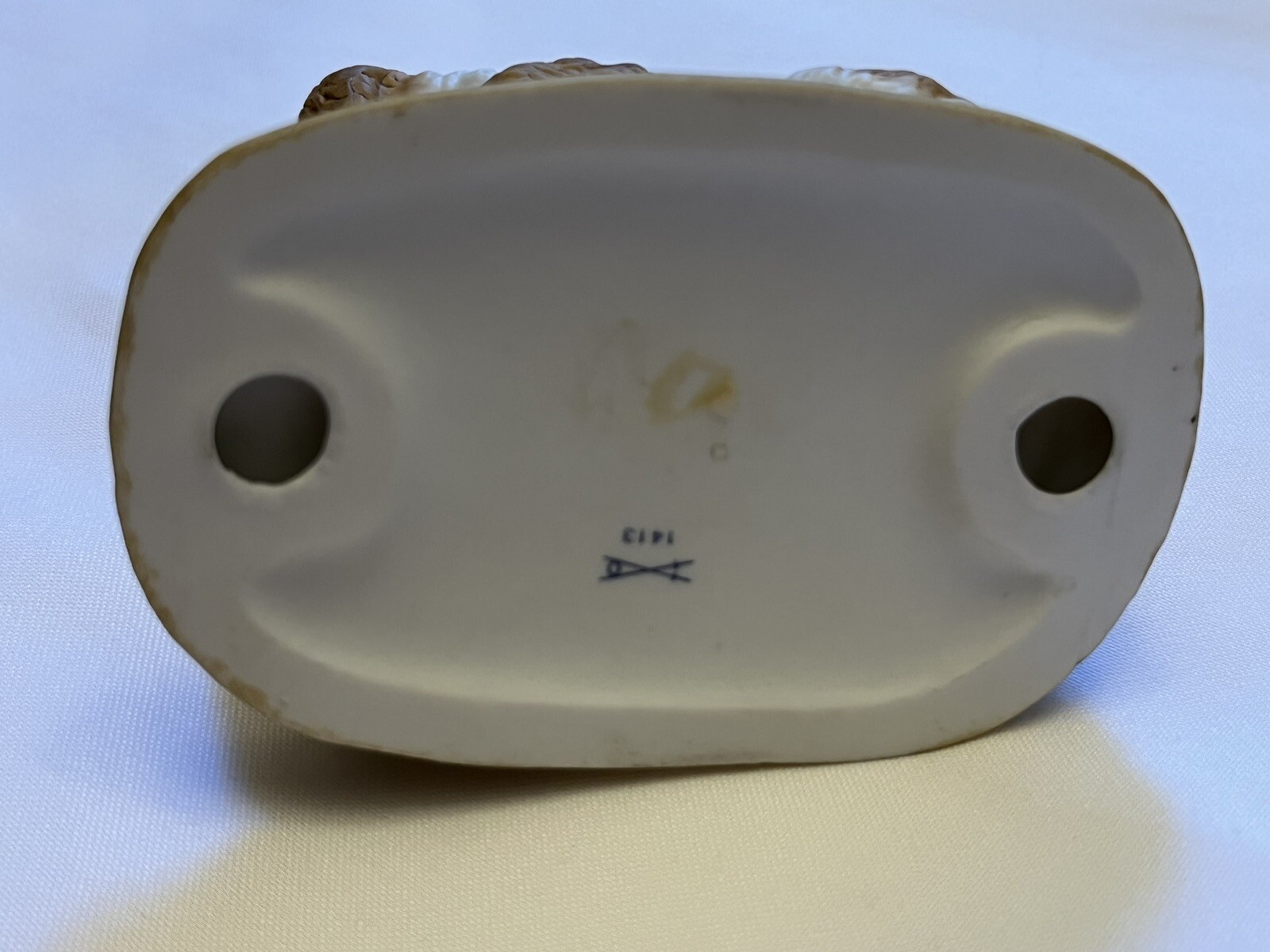 Vintage HOMCO Porcelain Spaniel Puppy Dog and Duckling Figurine #1413