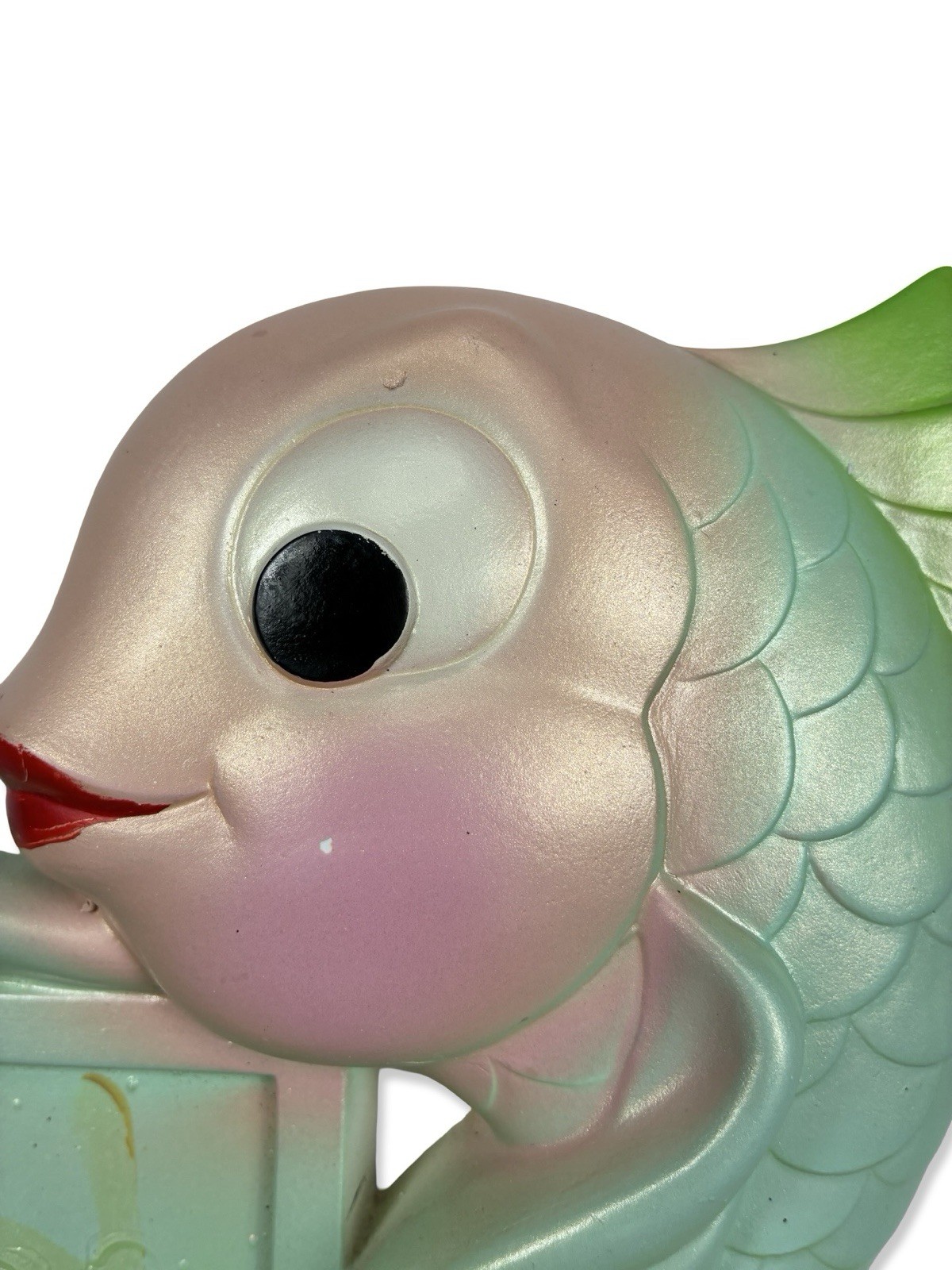 Miller Studios VTG 70s Anthropomorphic Chalkware Fish Bathroom Plaque READ