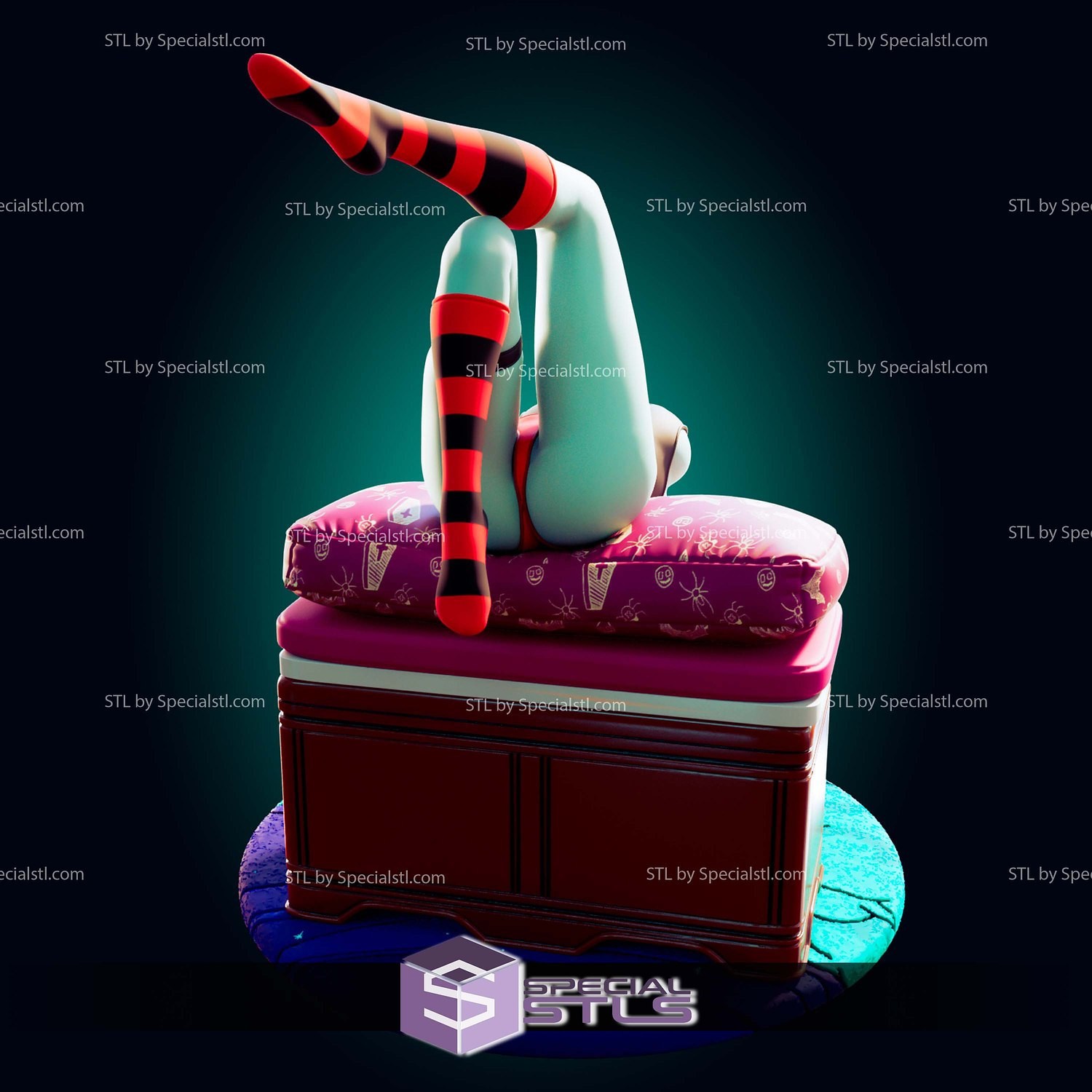 Marceline Vampire Adventure Time 3D Printed! Airbrush+Hand-Painted or Unpainted!
