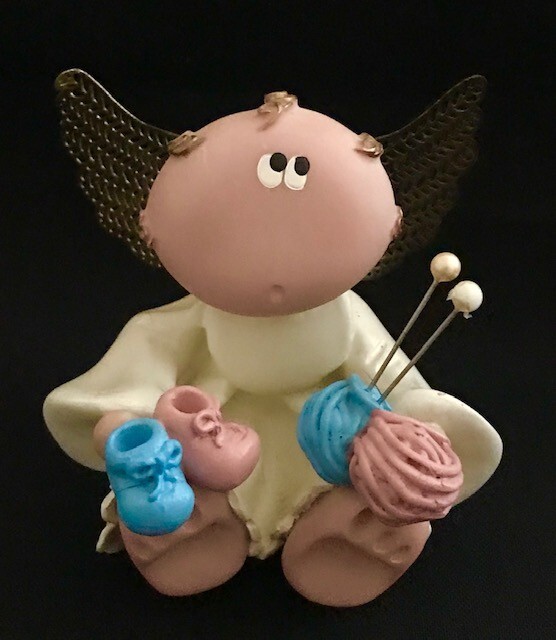 RARE! 2001 KIRK’S CRITTERS FOR RUSS ANGEL CHEEKS MINI CHERUB POLYCLAY FIGURINES