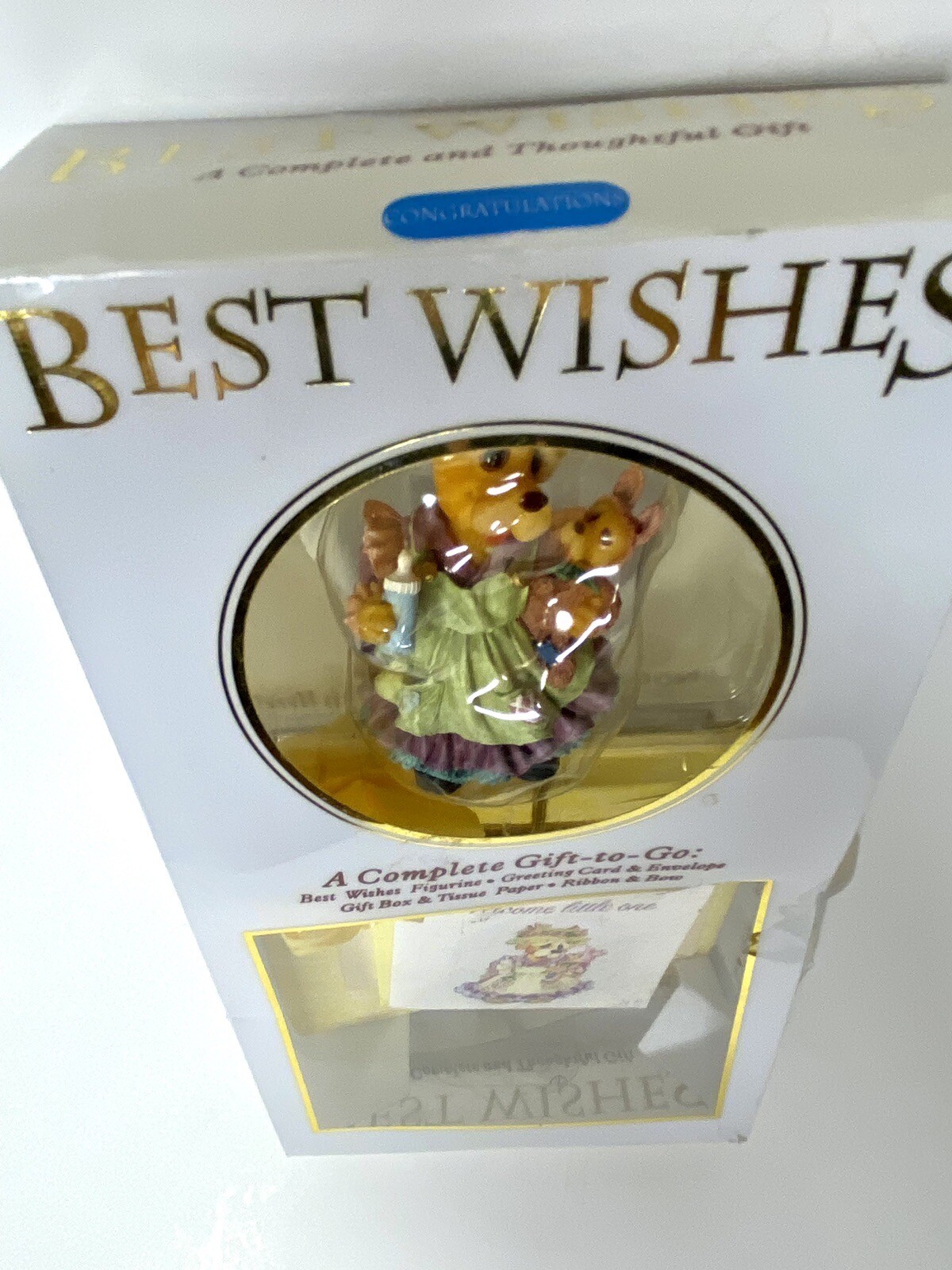 Best Wishes Collectors Figure Gift-To-Go Mom Bear & Baby Bear Welcome Little 1