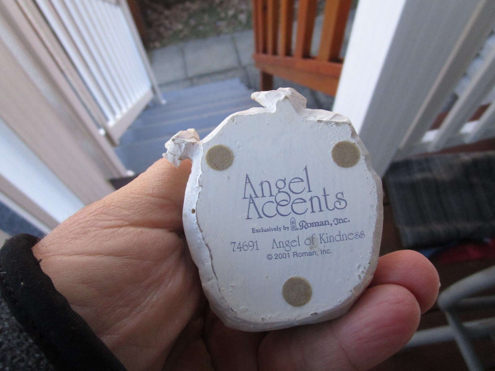 SET OF 2~ANGEL ACCENTS ~[ ANGEL OF CARE + KINDNESS ]~ 2001 ROMAN ANGELS ~~NICE!!