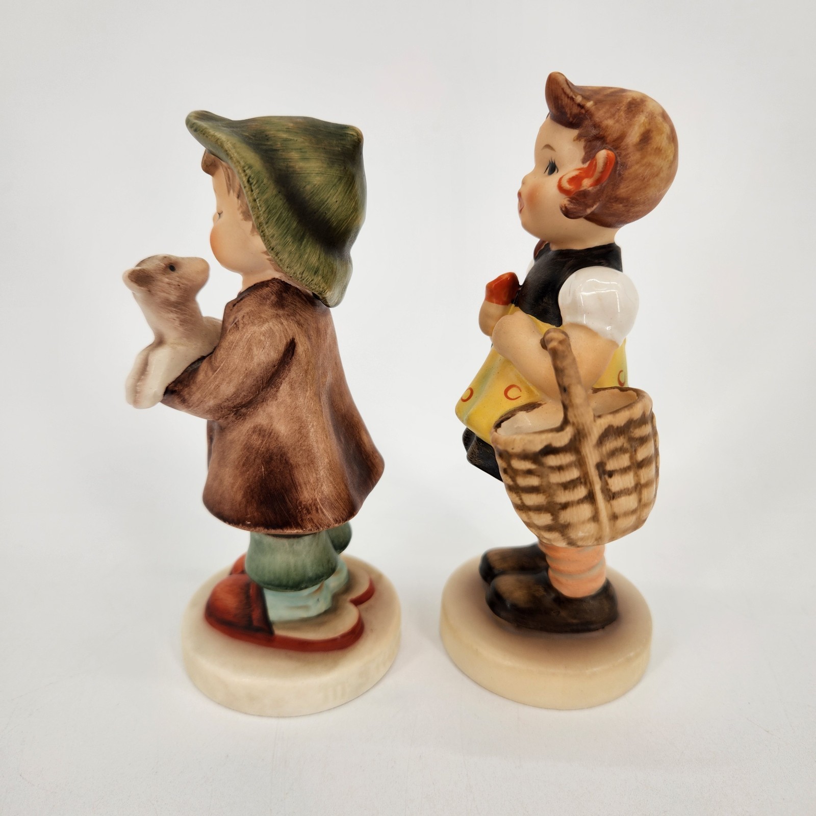Lot Of 2 Hummel Figurines Girl and Boy Both Labeled 1962 5 Inches