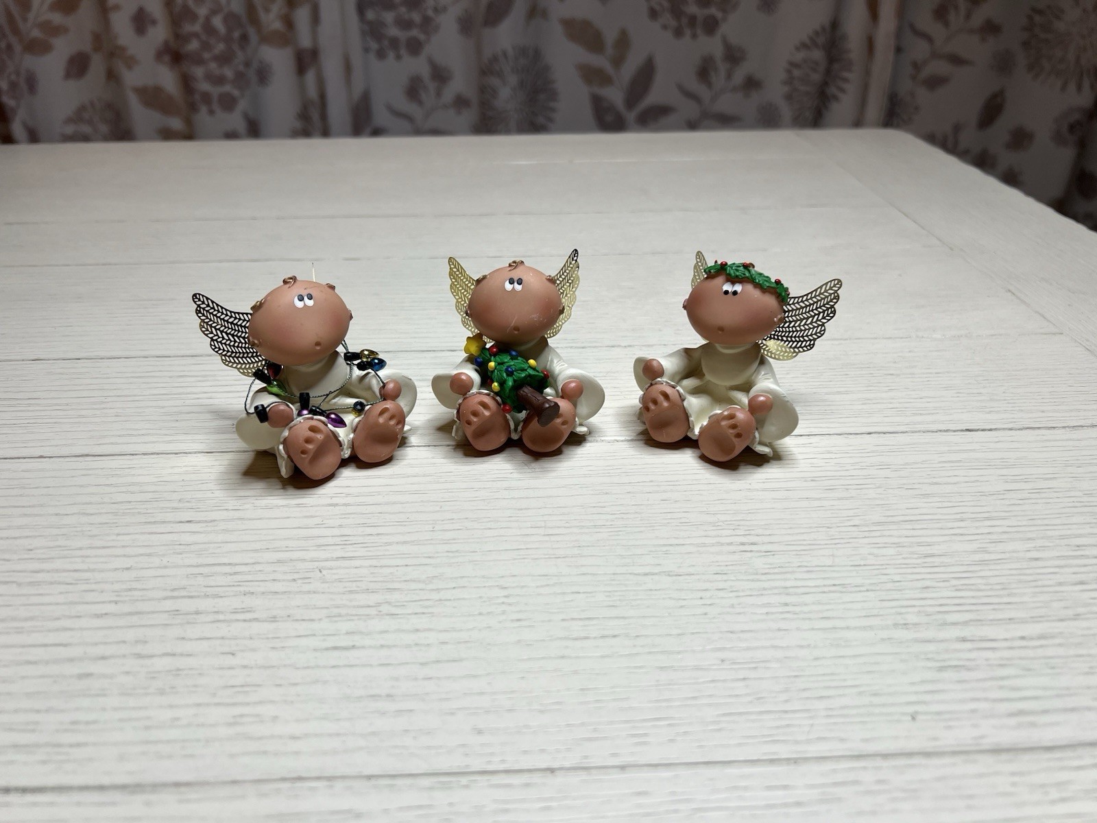 Vintage 2001 Angel Cheeks Kirk’s Critters Lot Of 3 Figurines 2.5”