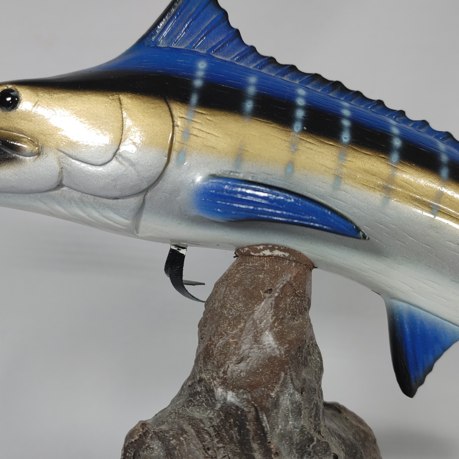 Vintage Land & Sea Wildlife Collector Series Blue Marlin Sculpture Rare