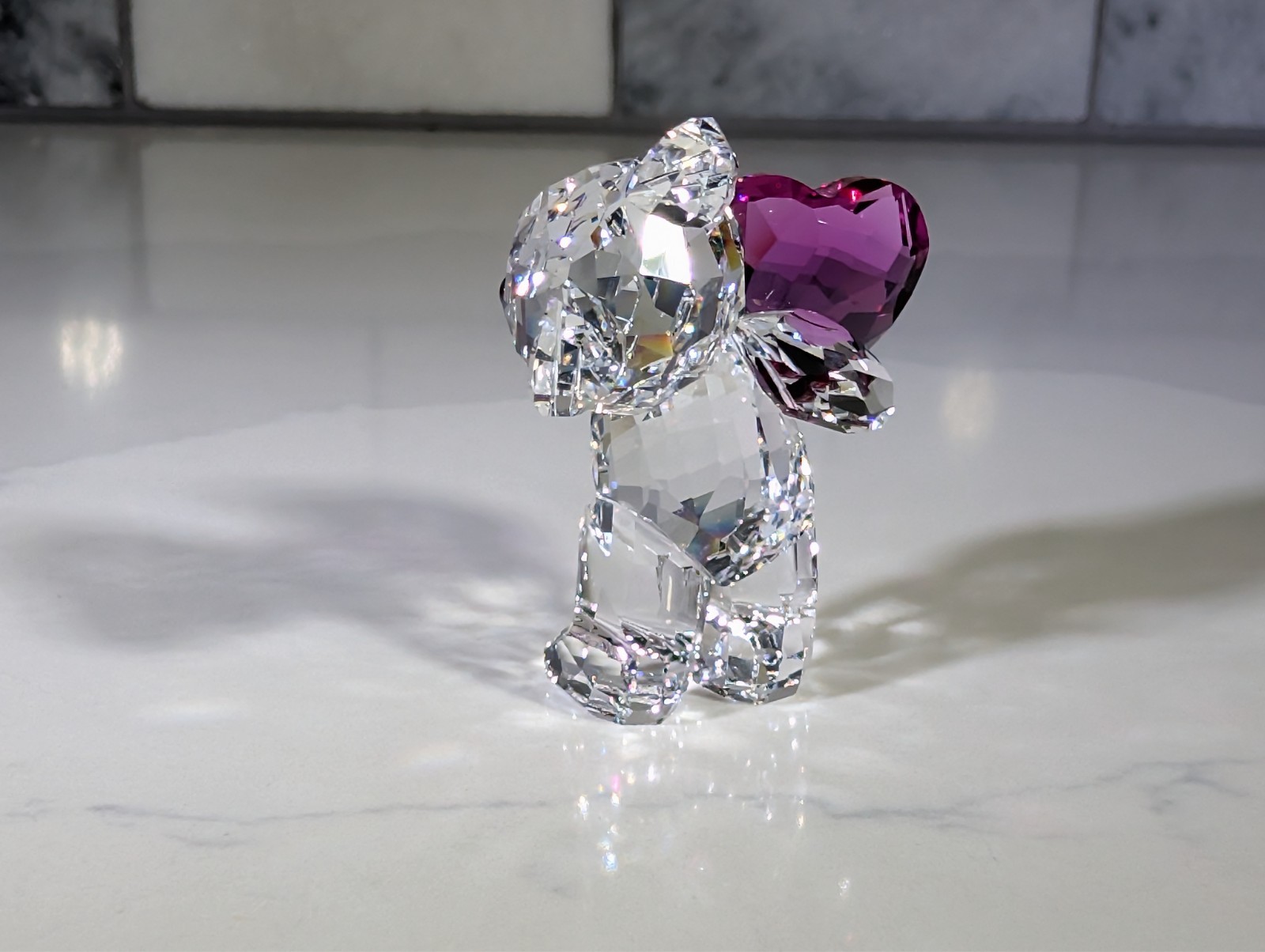 Swarovski Crystal Figurine Kris Bears TAKE MY HEART #5723662