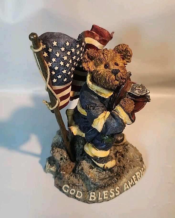 Boyds Bears OUR AMERICAN HERO-9/11 LIMITED ED Bearstone Collection 227791