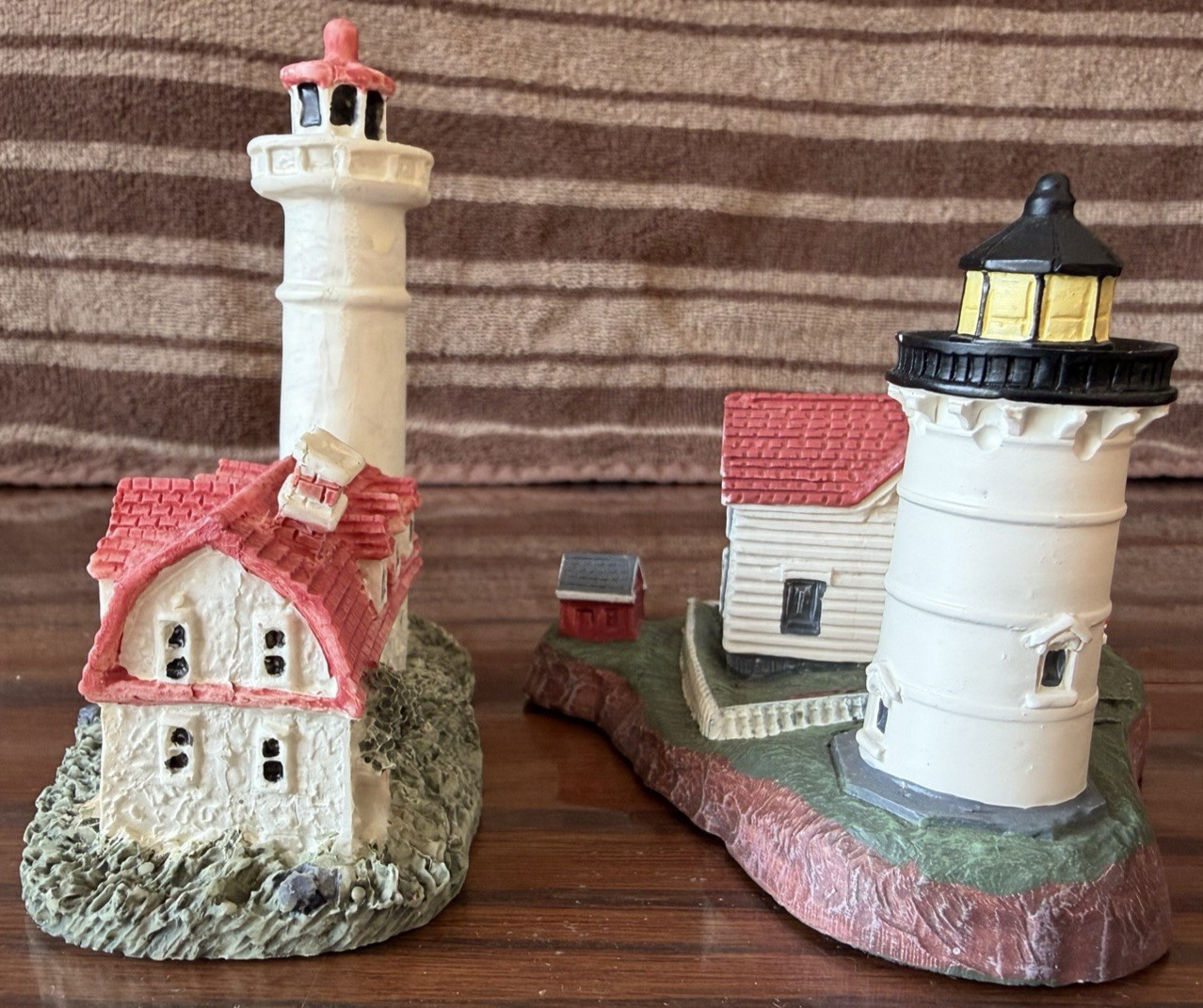 2 Lighthouses Spoontiques Cape Neddick ME Nubble Limited Edition & Unknown MINT!