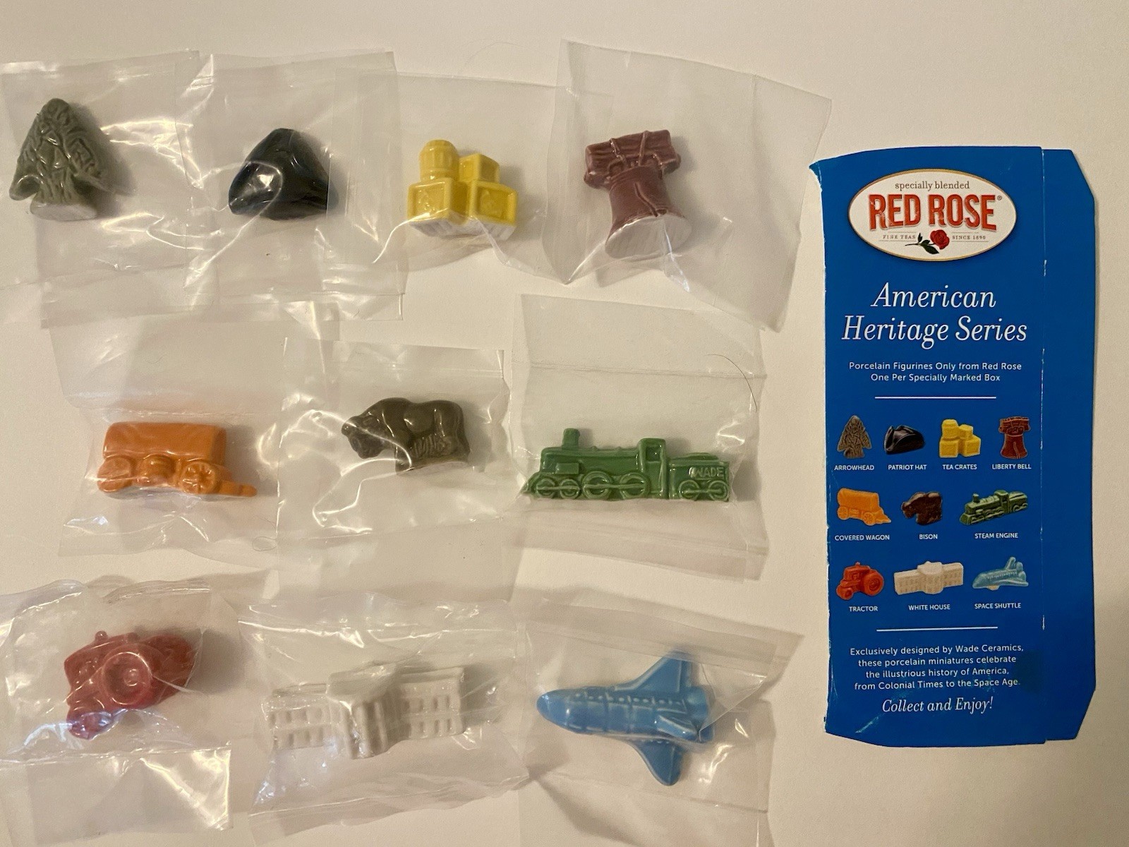 Wade Red Rose Tea AMERICAN HERITAGE Complete Set #9 2016-18 New