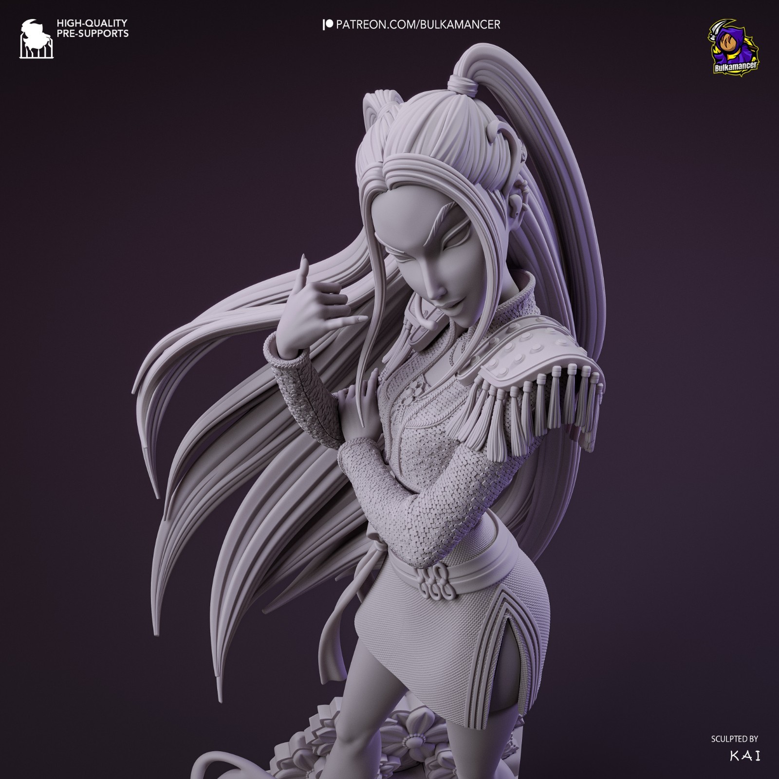 Mira – K-Pop Demon Hunters 1/8 Scale Figure Statue 3D Print Model Kit Unpainted