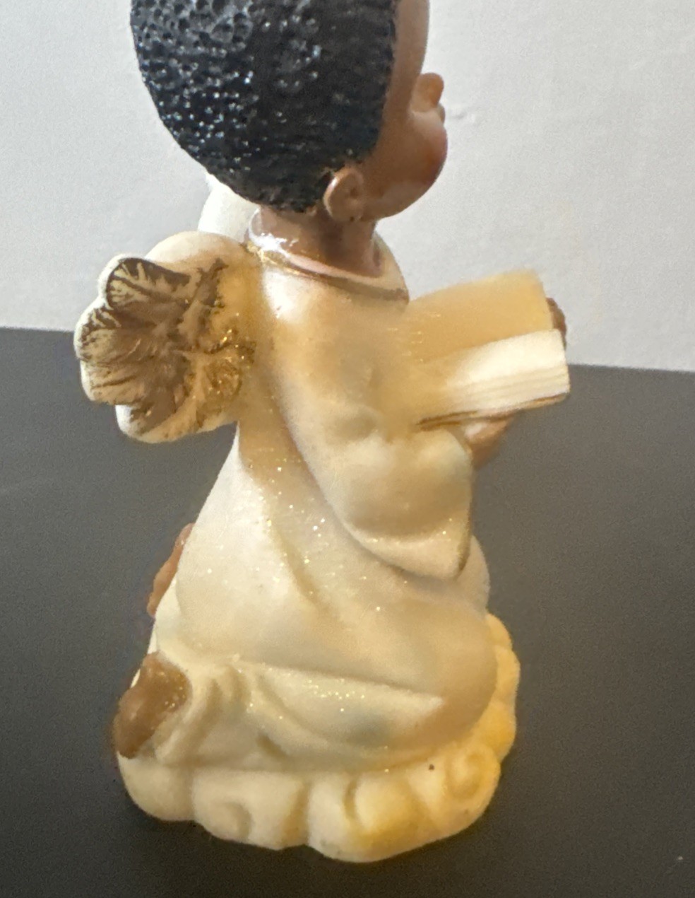 Greenbriar Polystone Choir Angel Boy. 5 In Tall. Pre Owned