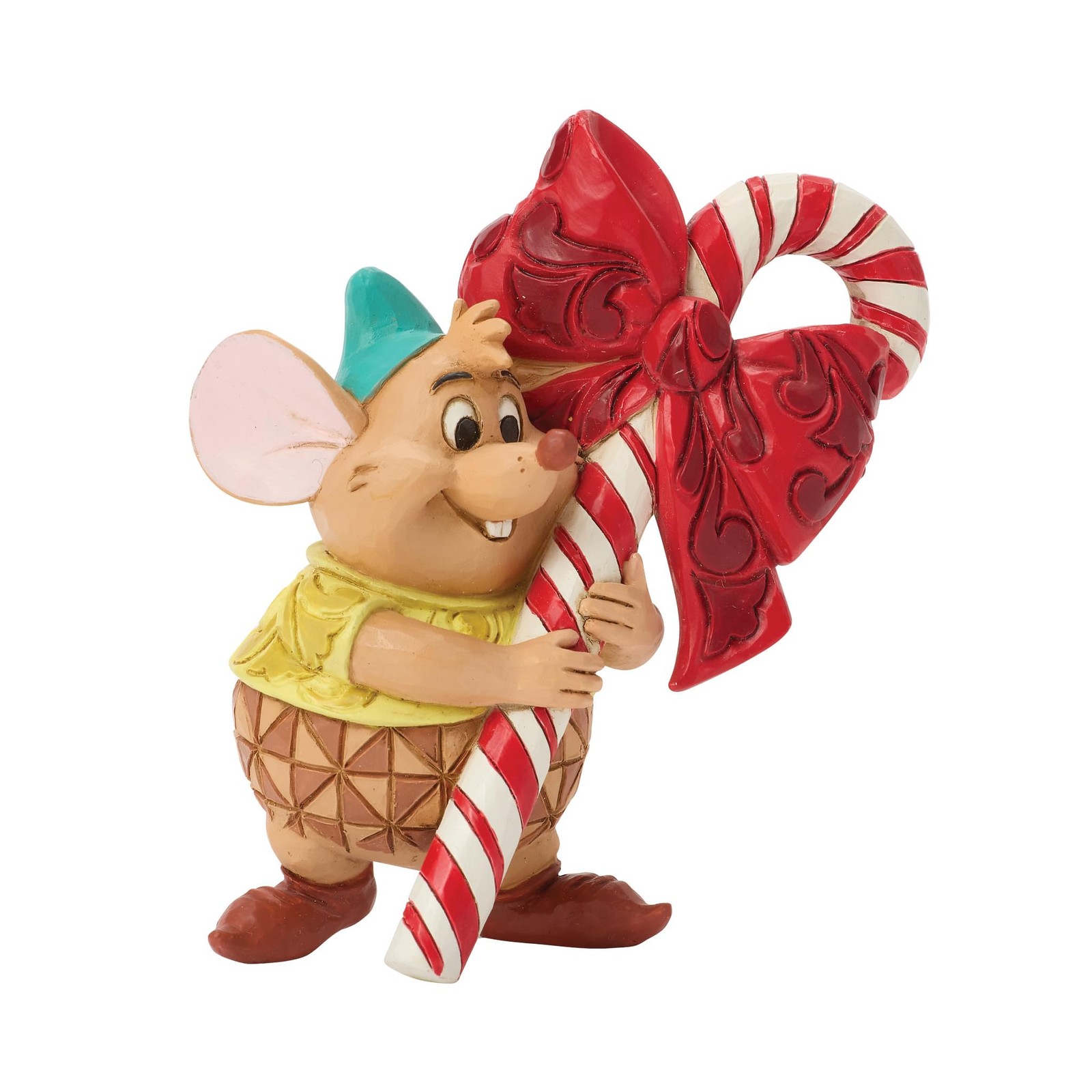 Enesco Disney Traditions Cinderella Gus Holding a Candy Cane 6018720