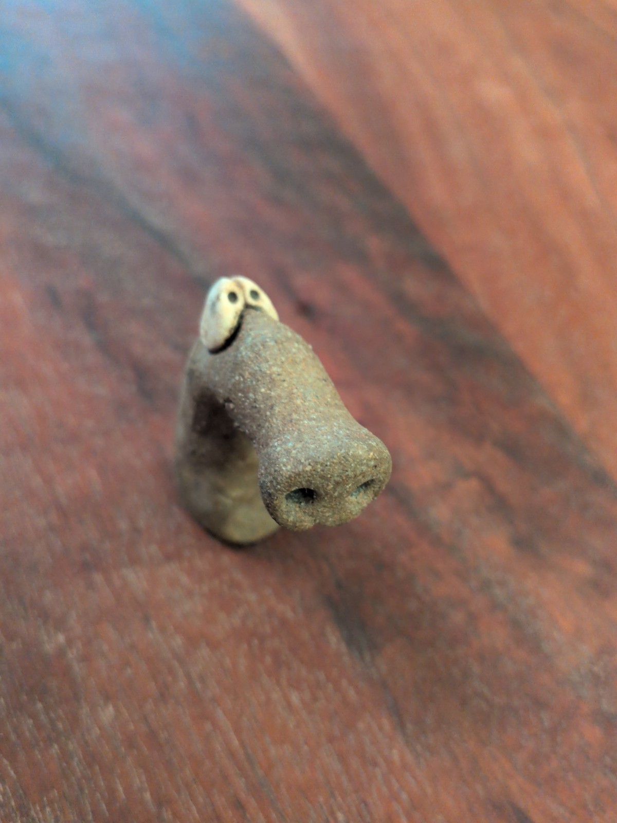 Vintage Primitive Folk Art Miniature Animal Hand-carved. RARE. Material Unknown.